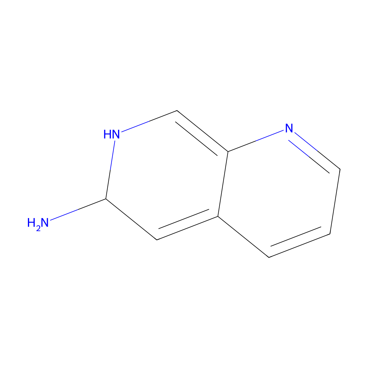 6,7-Dihydro-1,7-naphthyridin-6-amine molecular structure, CAS 1823353-37-2