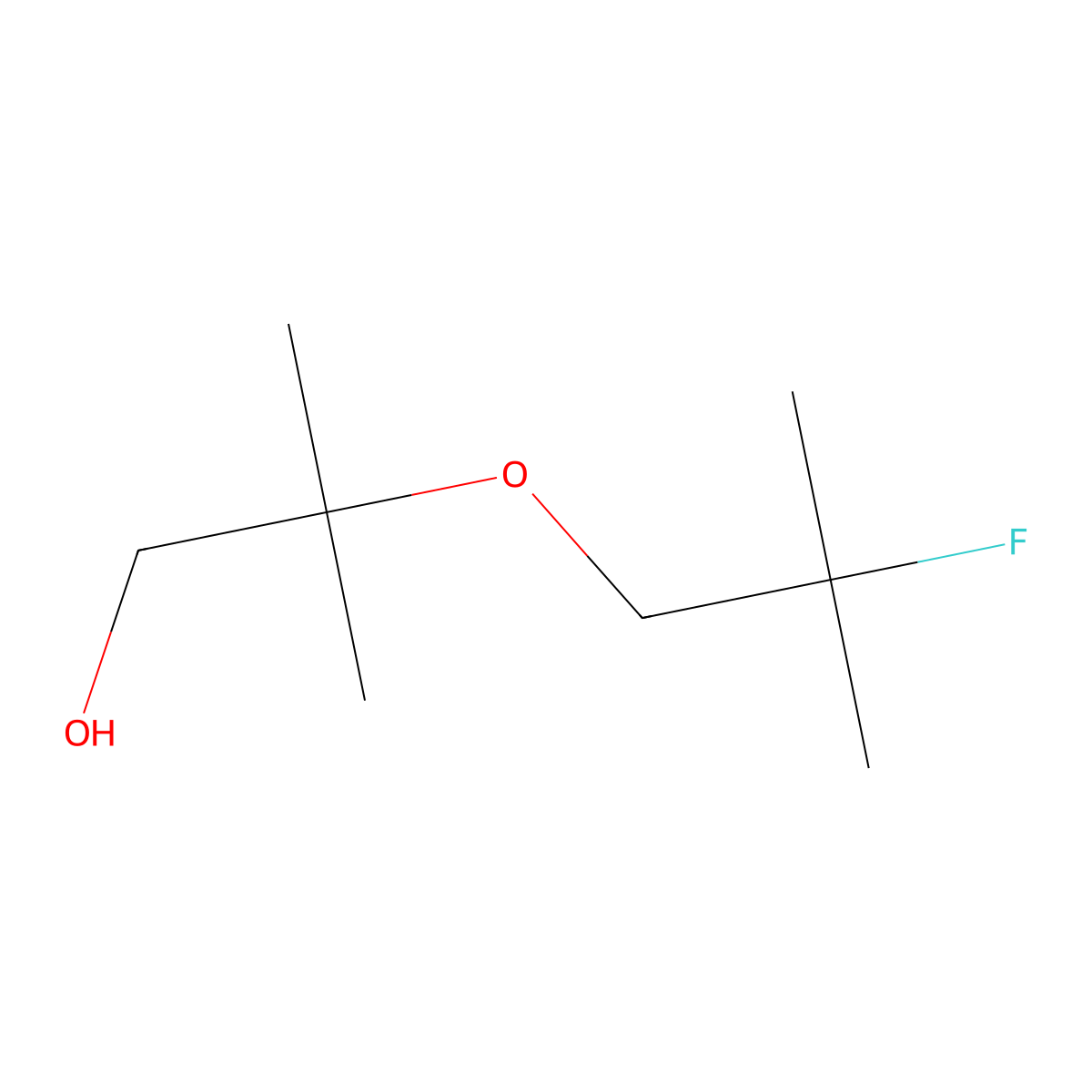 2-(2-Fluoro-2-methylpropoxy)-2-methylpropan-1-ol molecular structure, CAS 1823357-87-4
