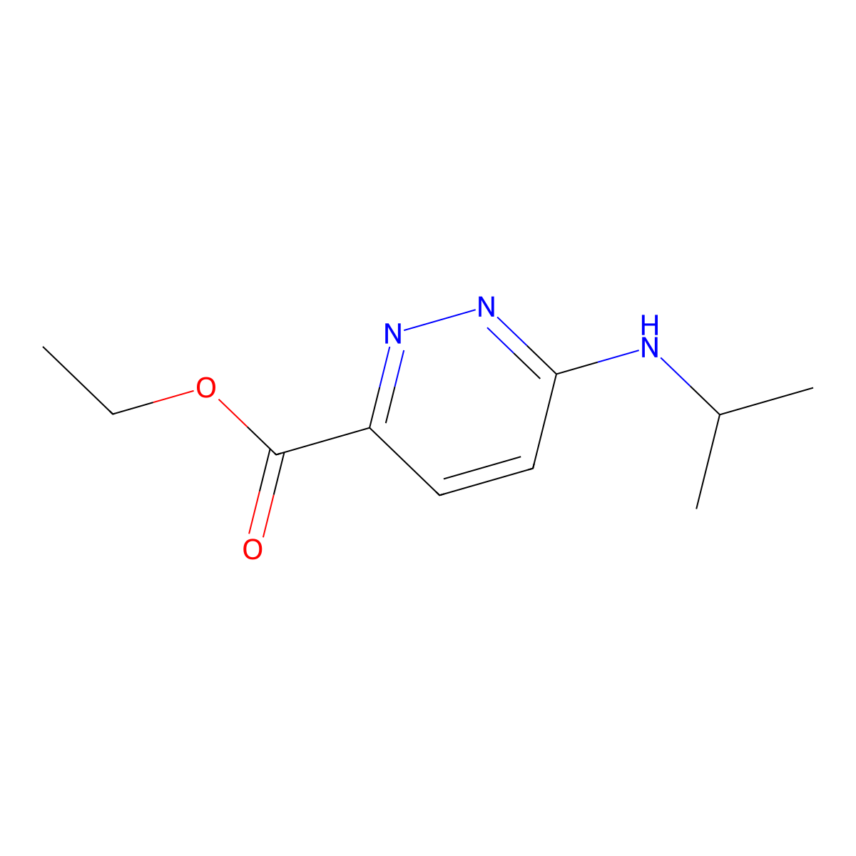 Ethyl 6-(Isopropylamino)pyridazine-3-carboxylate molecular structure, CAS 1823359-03-0