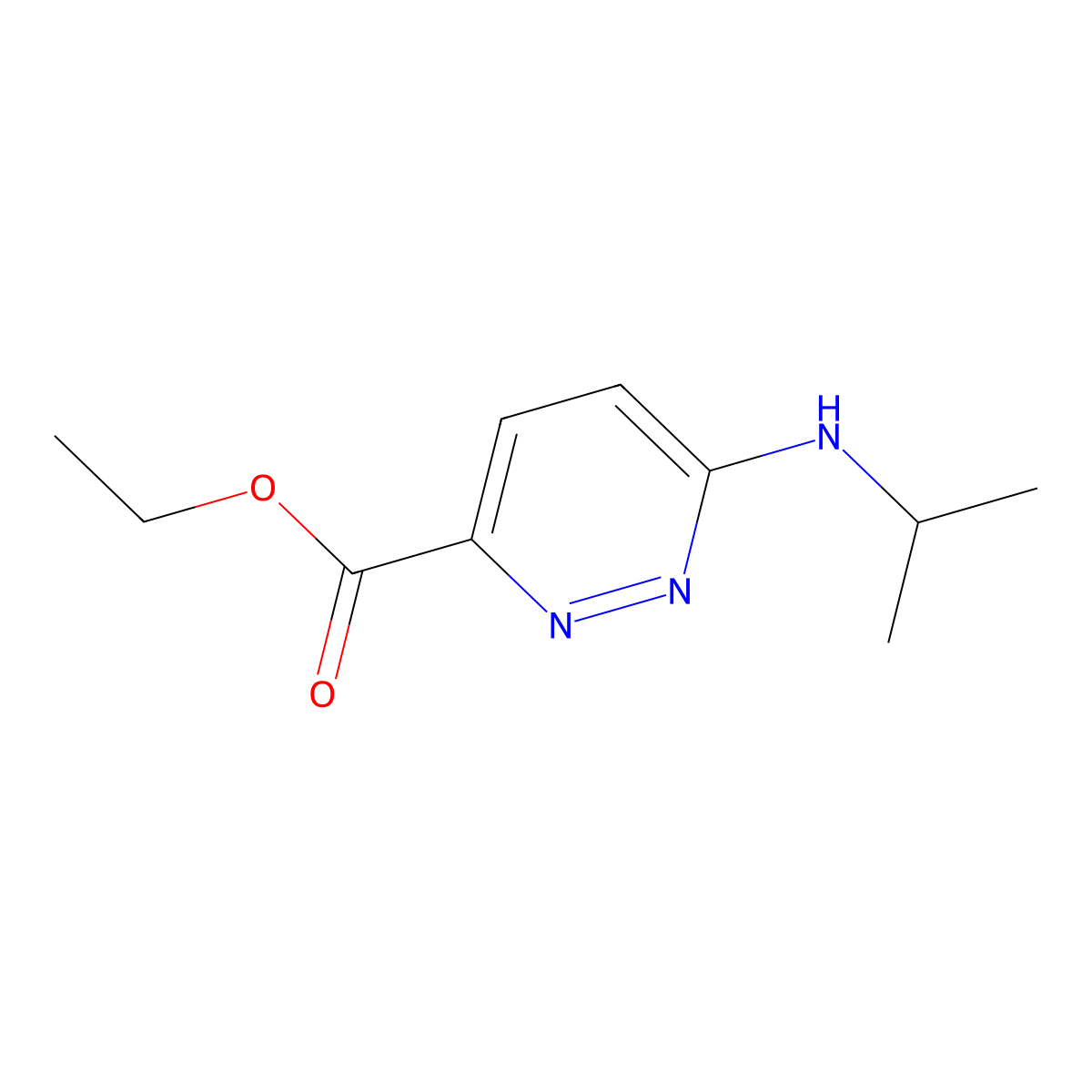Ethyl 6-(Isopropylamino)pyridazine-3-carboxylate molecular structure, CAS 1823359-03-0