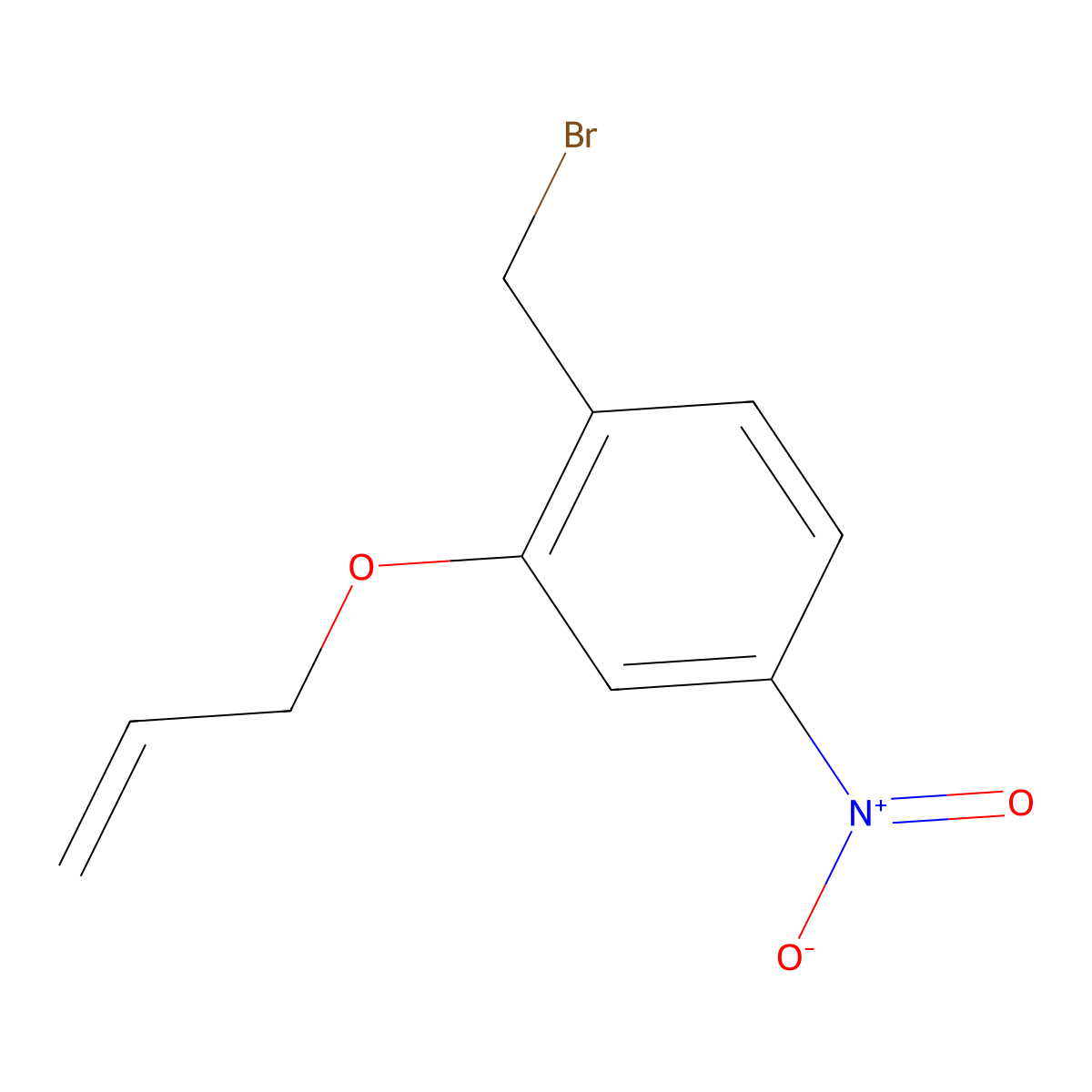 2-(Allyloxy)-4-nitrobenzyl Bromide molecular structure, CAS 1823359-23-4