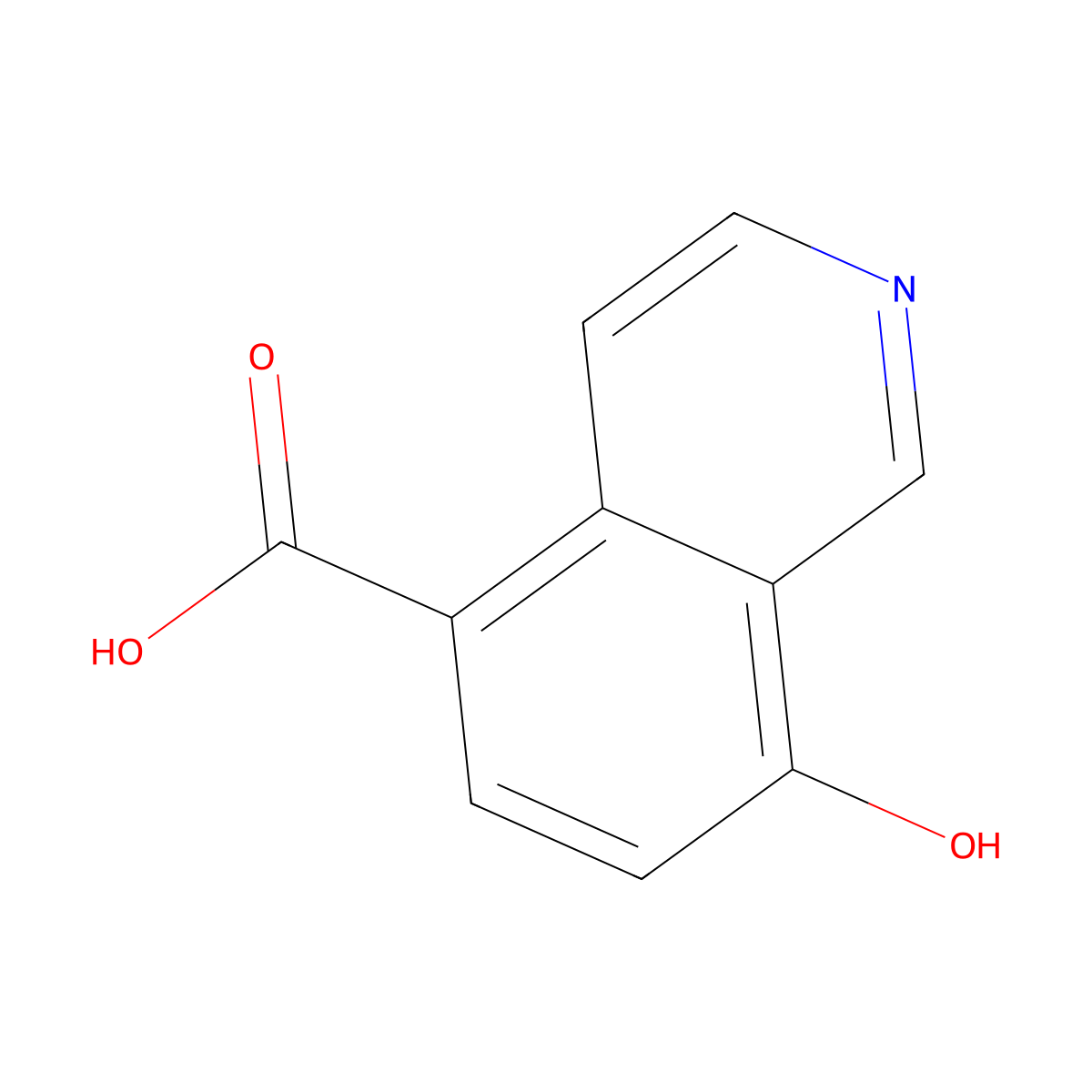 8-Hydroxy-isoquinoline-5-carboxylic acid molecular structure, CAS 1823359-54-1