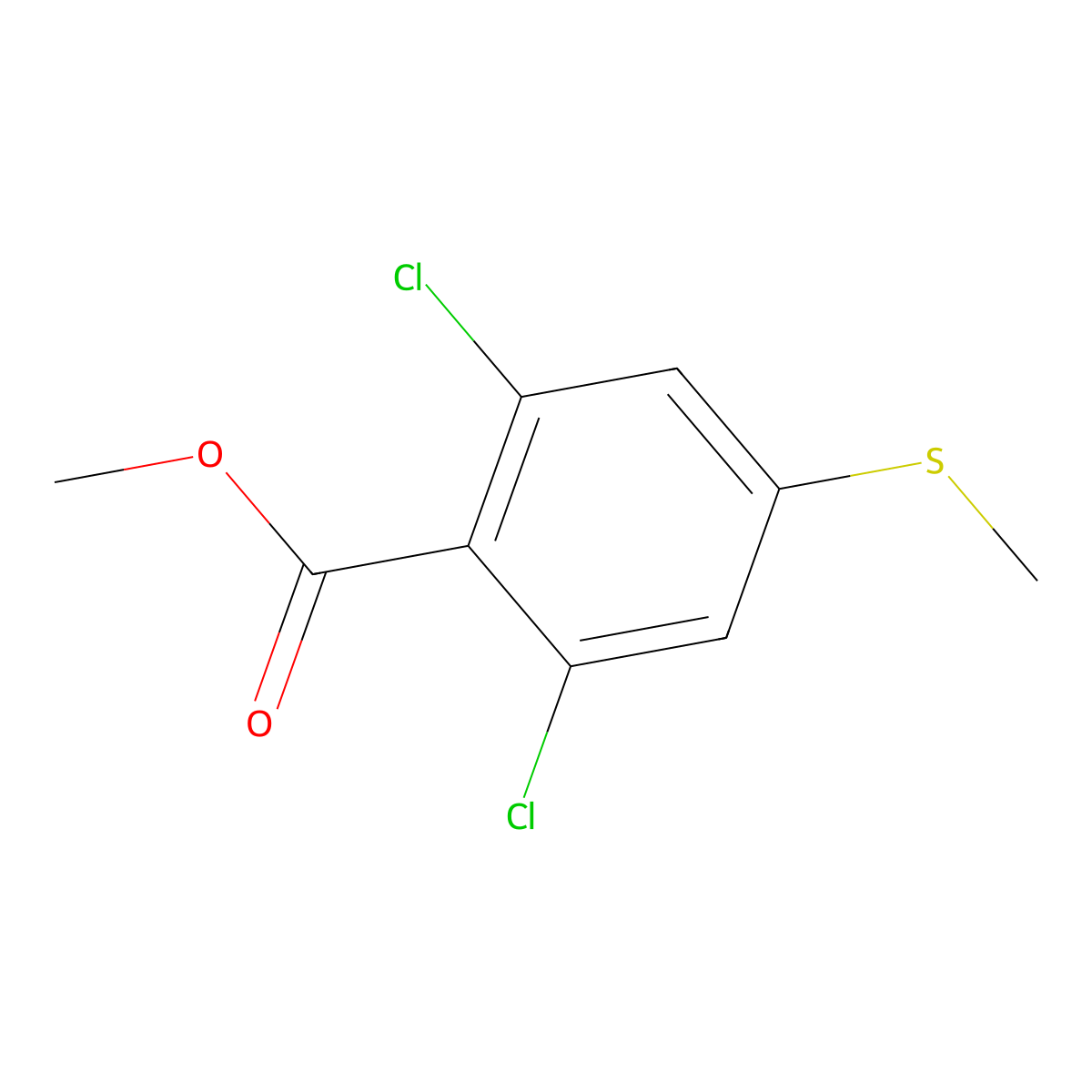 Methyl 2,6-Dichloro-4-(methylthio)benzoate molecular structure, CAS 1823359-63-2