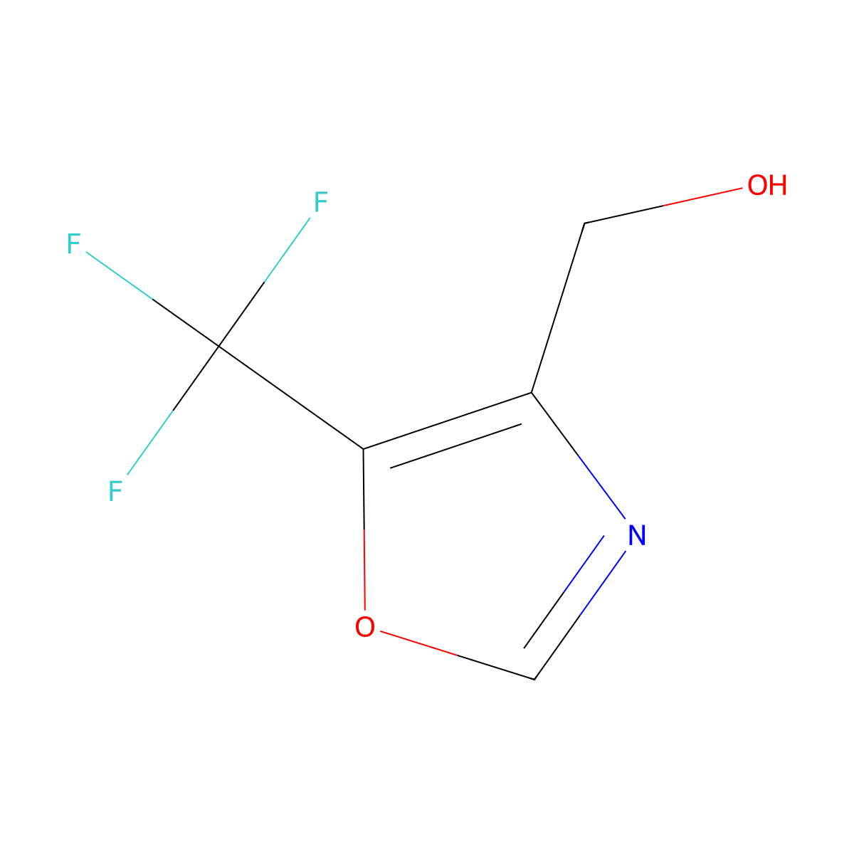 [5-(Trifluoromethyl)-1,3-oxazol-4-yl]methanol molecular structure, CAS 1823360-08-2