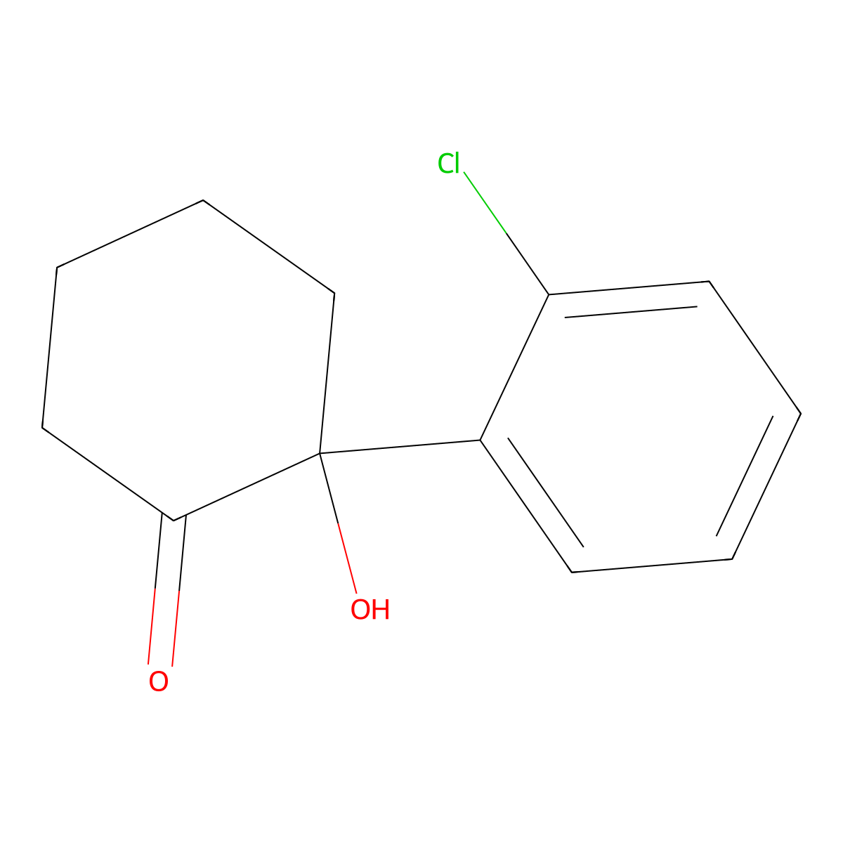 2-(2-Chlorophenyl)-2-hydroxycyclohexan-1-one molecular structure, CAS 1823362-29-3