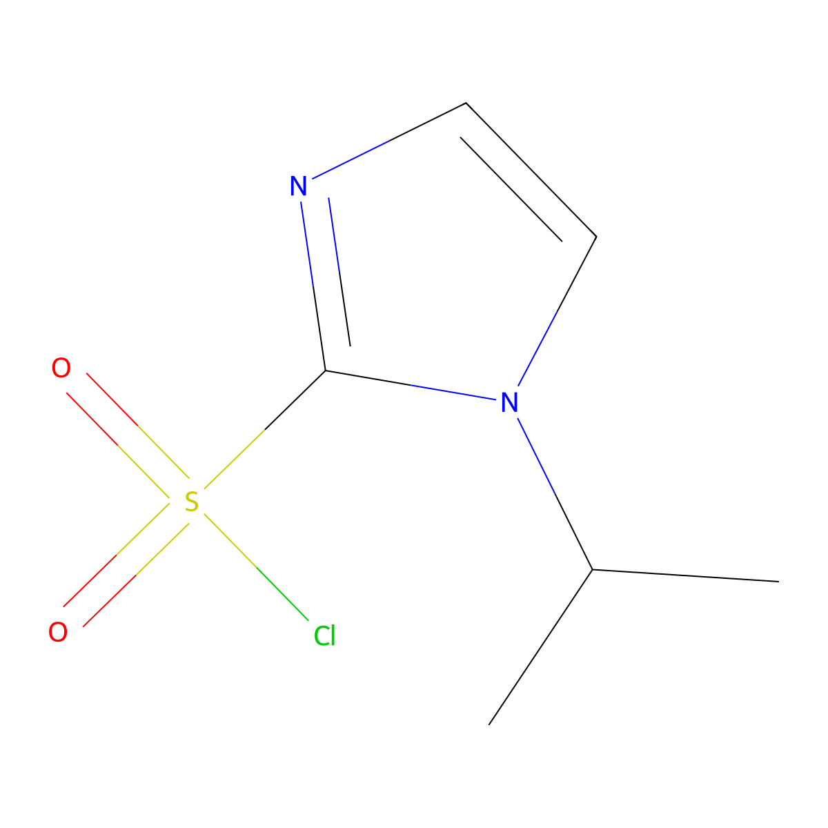 1-(propan-2-yl)-1H-imidazole-2-sulfonyl chloride molecular structure, CAS 1823362-42-0