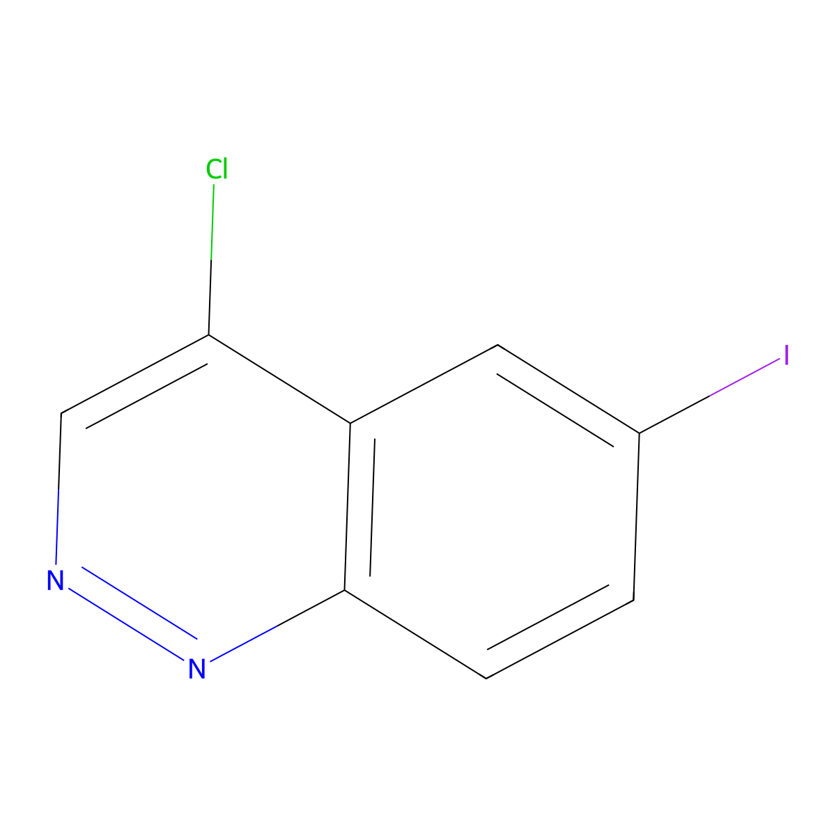 4-Chloro-6-iodocinnoline molecular structure, CAS 1823363-23-0