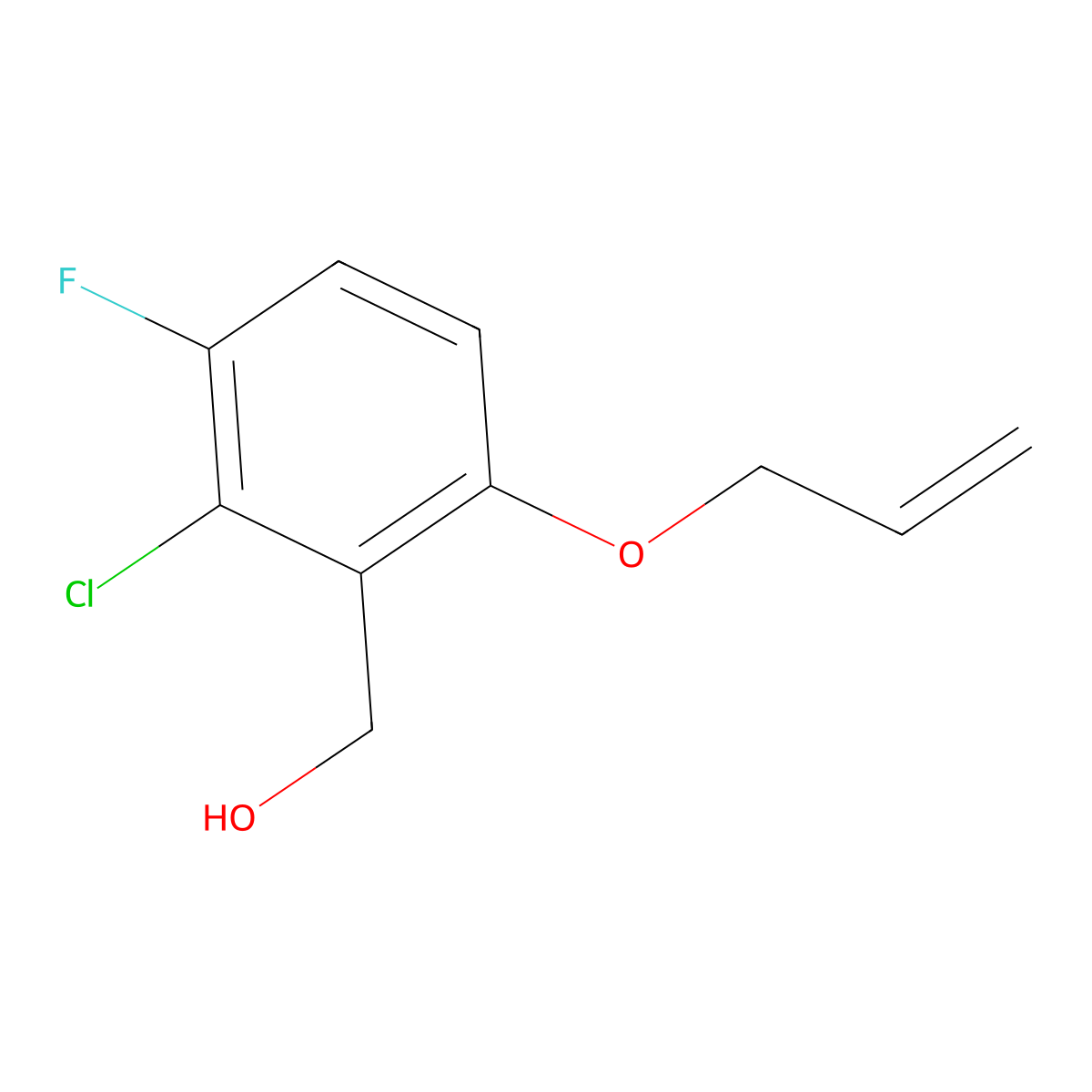 6-(Allyloxy)-2-chloro-3-fluorobenzyl Alcohol molecular structure, CAS 1823365-87-2