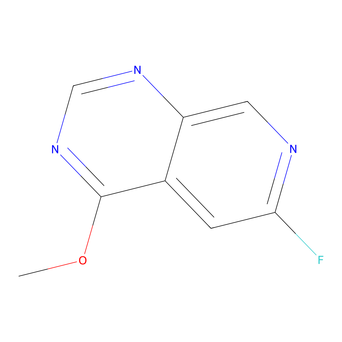 6-Fluoro-4-methoxypyrido[3,4-d]pyrimidine molecular structure, CAS 1823367-08-3