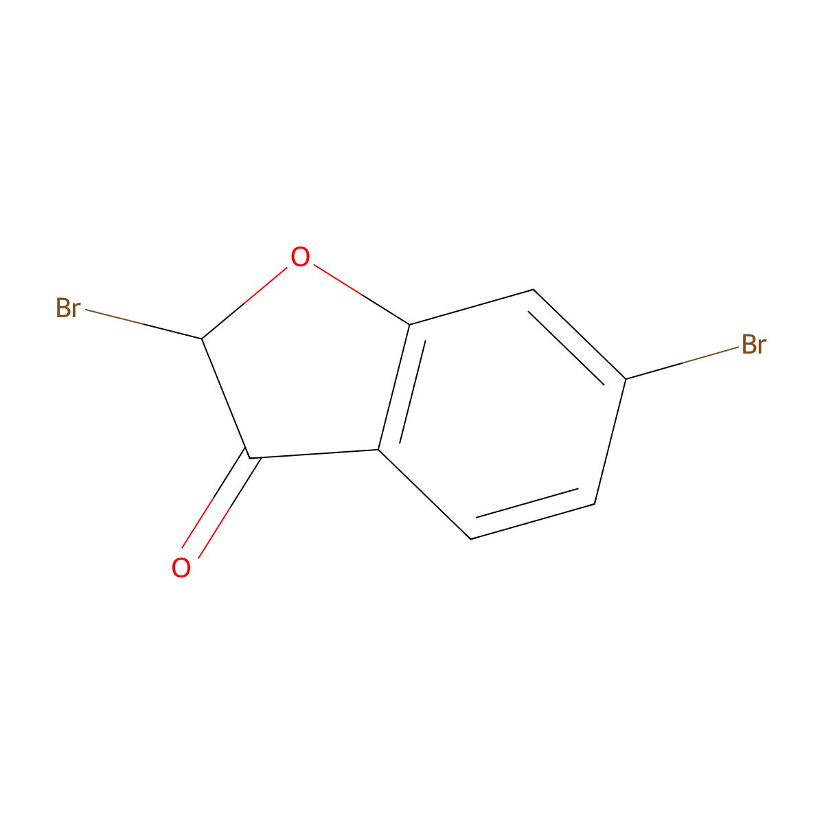 2,6-Dibromobenzo[b]furan-3(2H)-one molecular structure, CAS 1823370-21-3