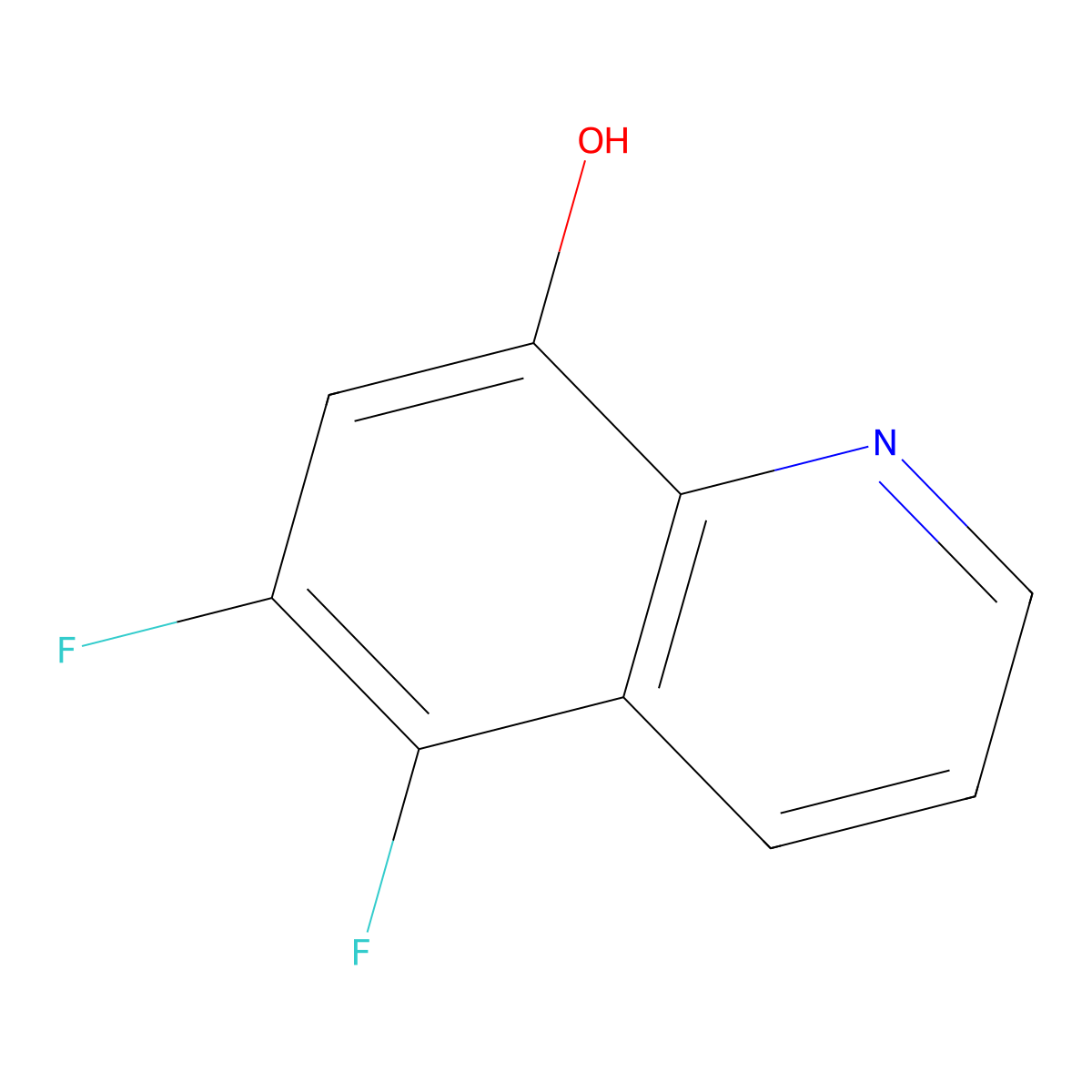 5,6-Difluoroquinolin-8-ol molecular structure, CAS 1823372-88-8