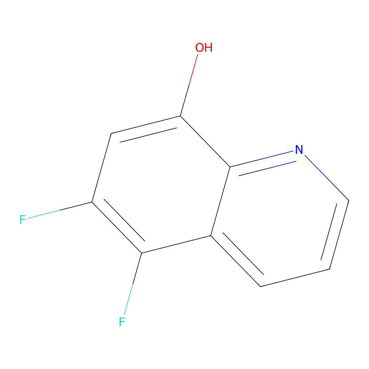 5,6-Difluoroquinolin-8-ol molecular structure, CAS 1823372-88-8