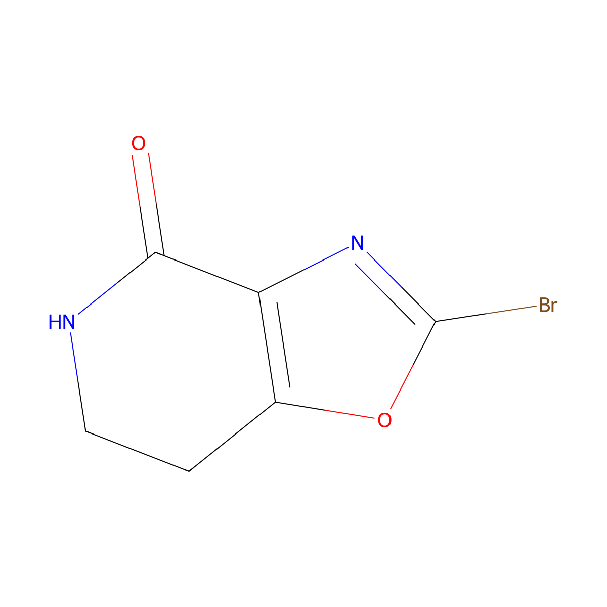 2-bromo-4H,5H,6H,7H-[1,3]oxazolo[4,5-c]pyridin-4-one molecular structure, CAS 1823375-66-1
