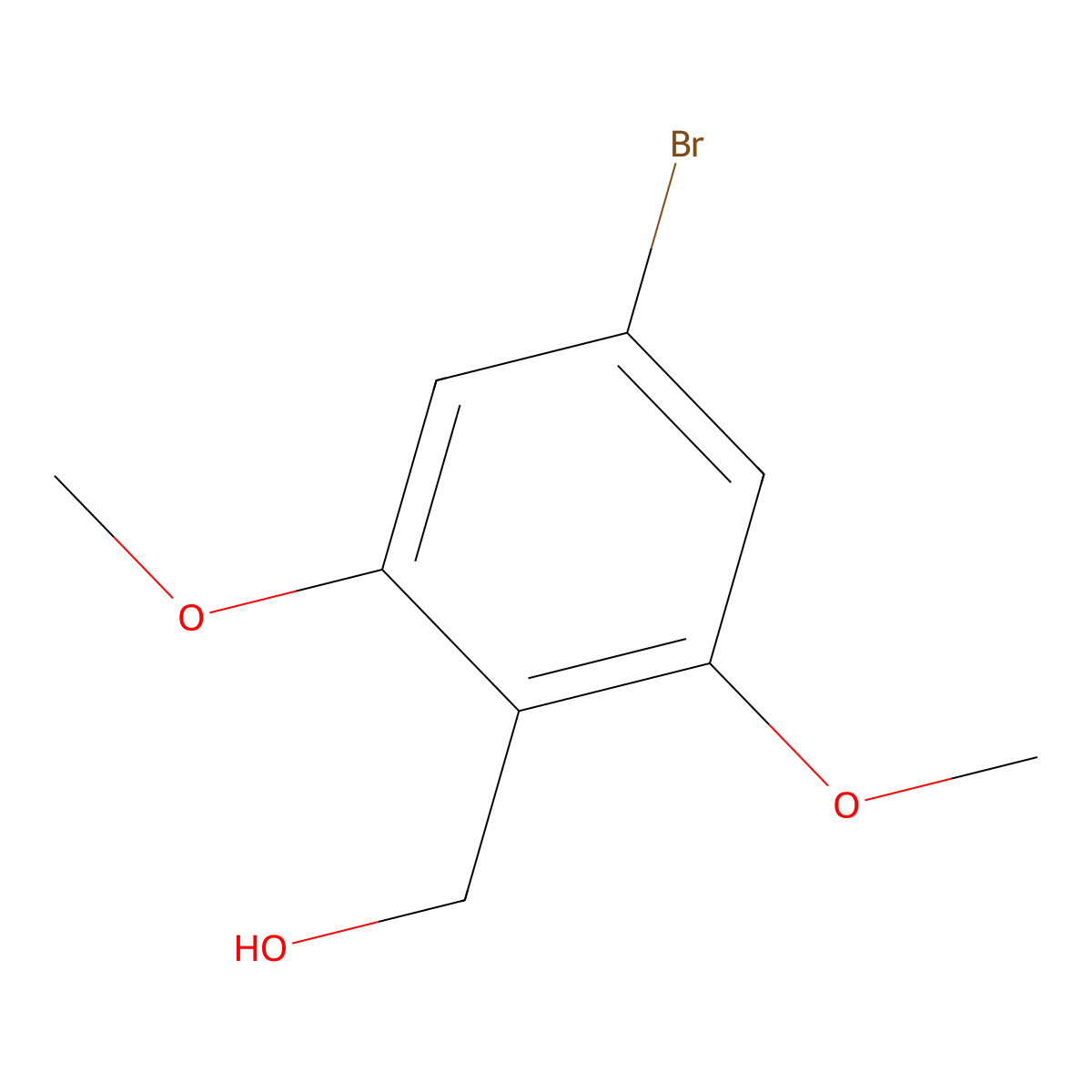 (4-Bromo-2,6-dimethoxyphenyl)methanol molecular structure, CAS 1823377-41-8