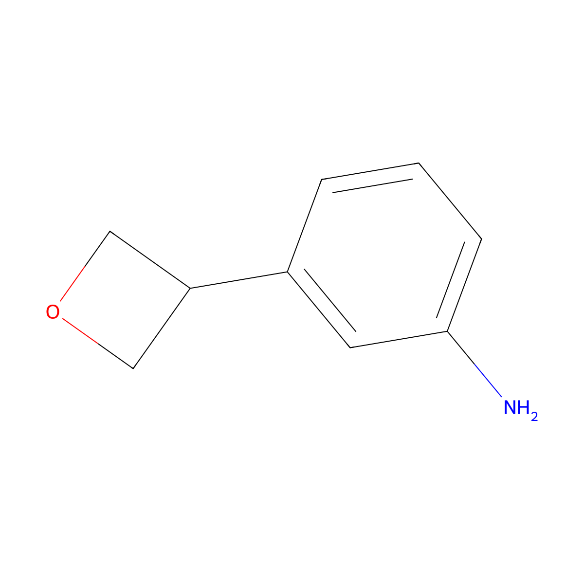 3-(Oxetan-3-yl)aniline molecular structure, CAS 1823378-01-3