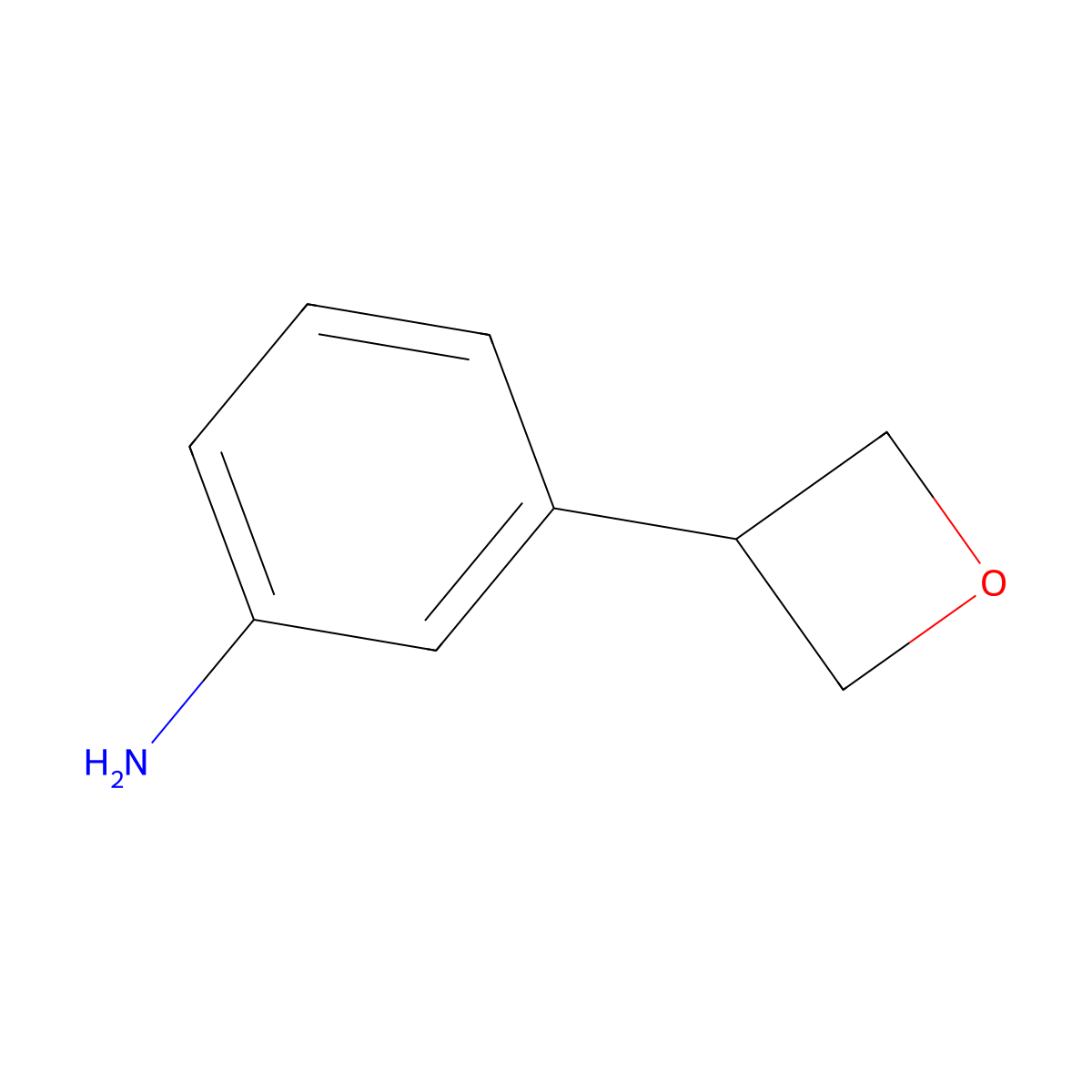 3-(Oxetan-3-yl)aniline molecular structure, CAS 1823378-01-3