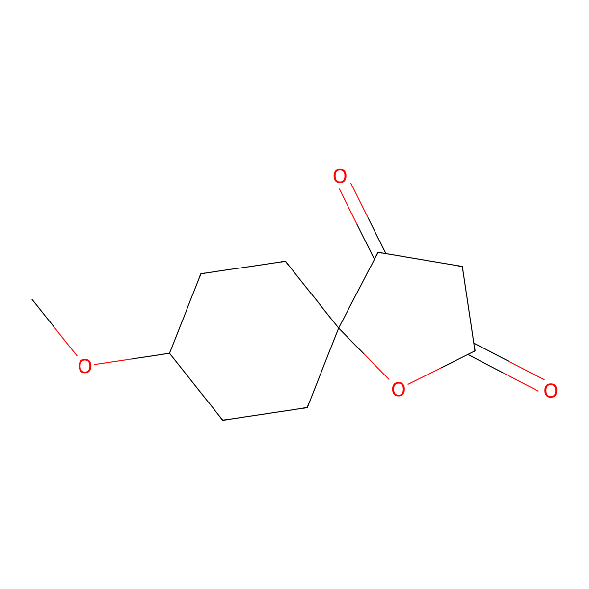 8-Methoxy-1-oxaspiro[4.5]decane-2,4-dione molecular structure, CAS 1823379-00-5
