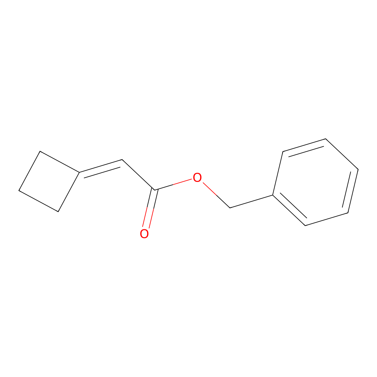 Benzyl 2-cyclobutylideneacetate molecular structure, CAS 1823379-71-0