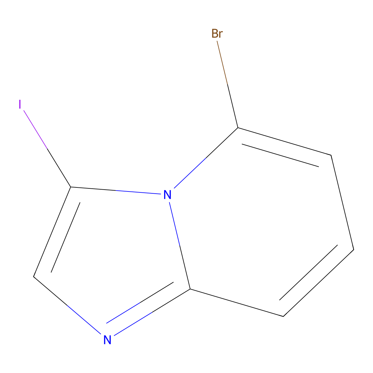 5-Bromo-3-iodo-imidazo[1,2-a]pyridine molecular structure, CAS 1823380-39-7