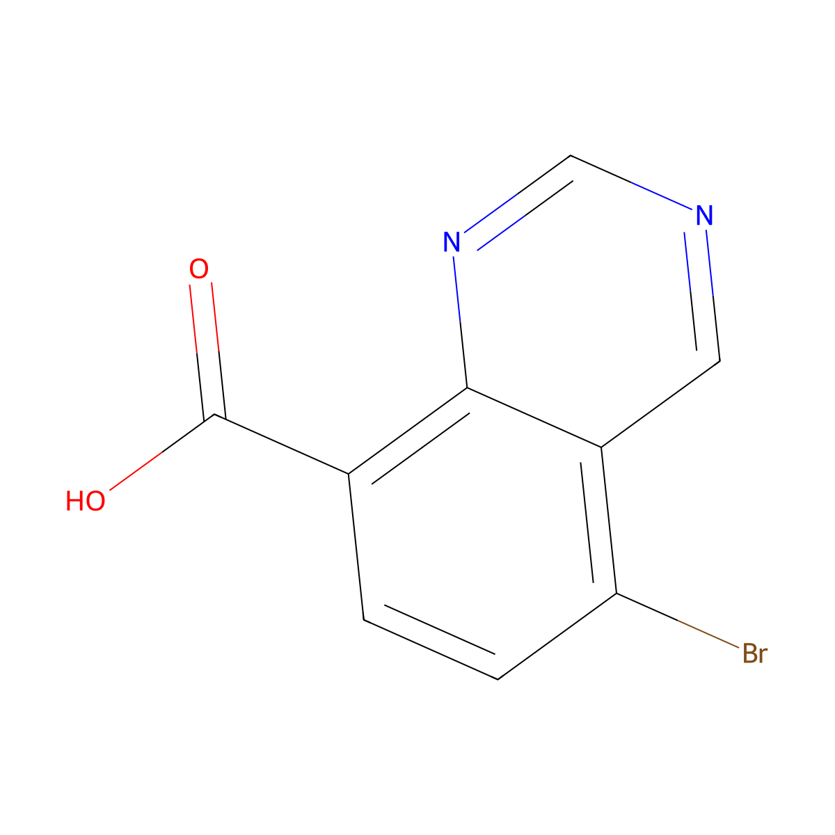 5-Bromoquinazoline-8-carboxylic acid molecular structure, CAS 1823381-34-5