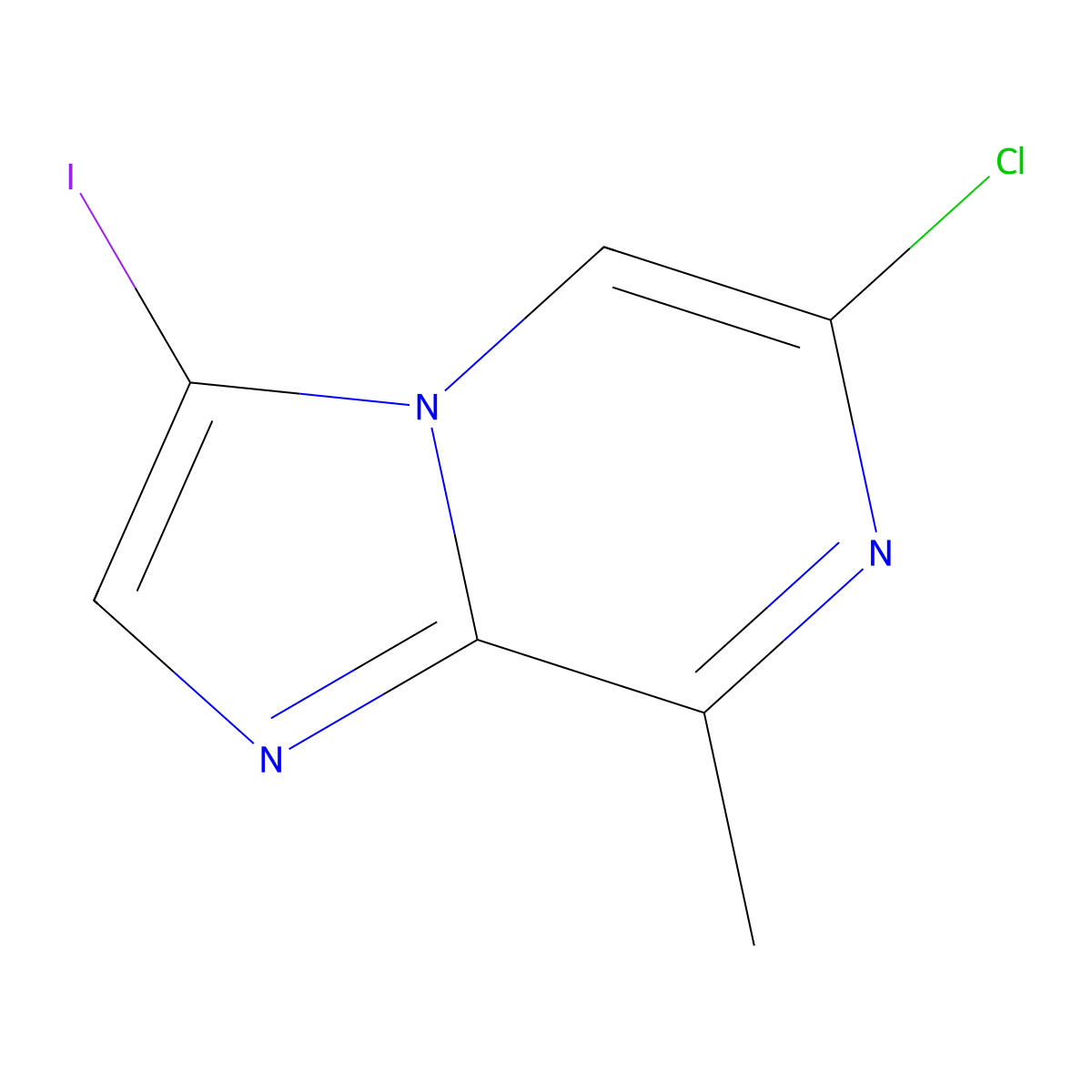 6-Chloro-3-iodo-8-methylimidazo[1,2-A]pyrazine molecular structure, CAS 1823381-40-3