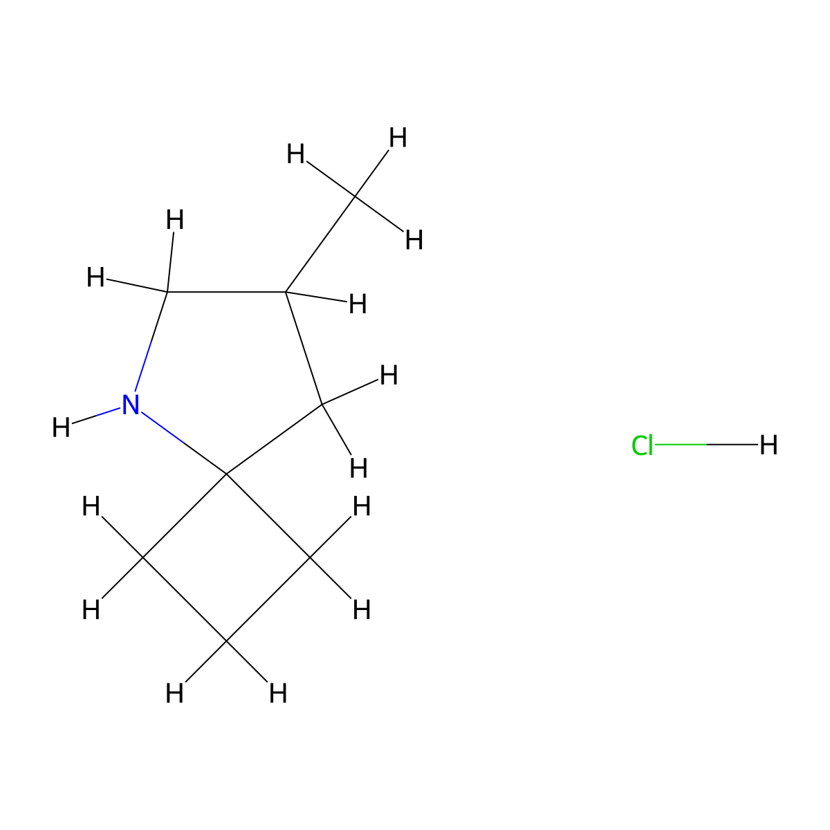 7-Methyl-5-azaspiro[3.4]octane hydrochloride molecular structure, CAS 1823381-46-9