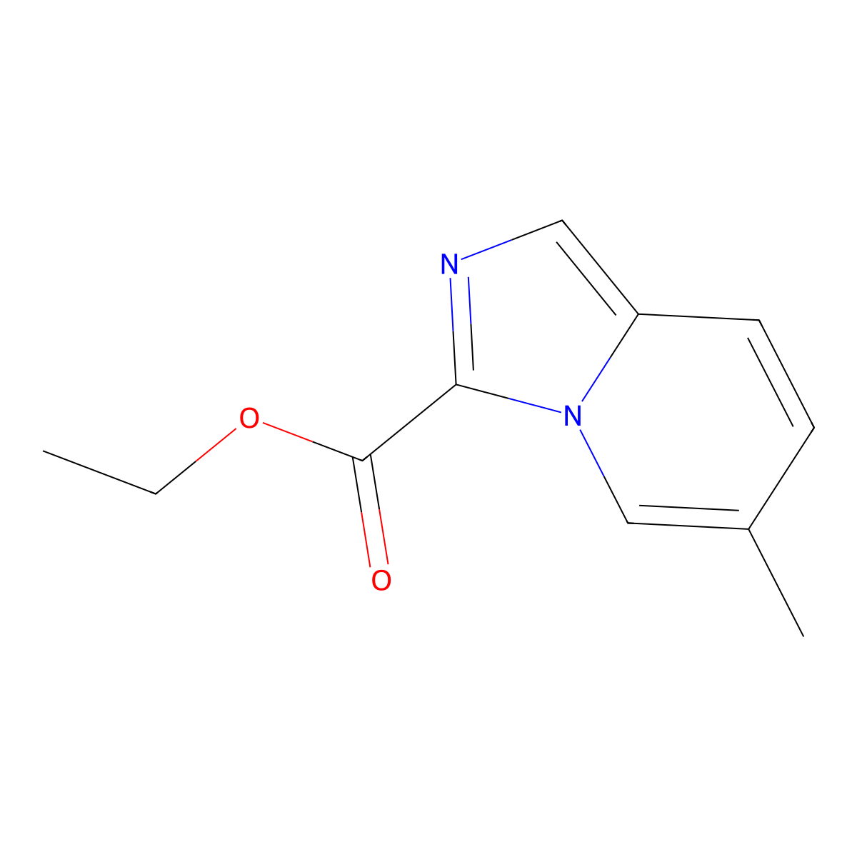 Ethyl 6-methylimidazo[1,5-A]pyridine-3-carboxylate molecular structure, CAS 1823381-54-9