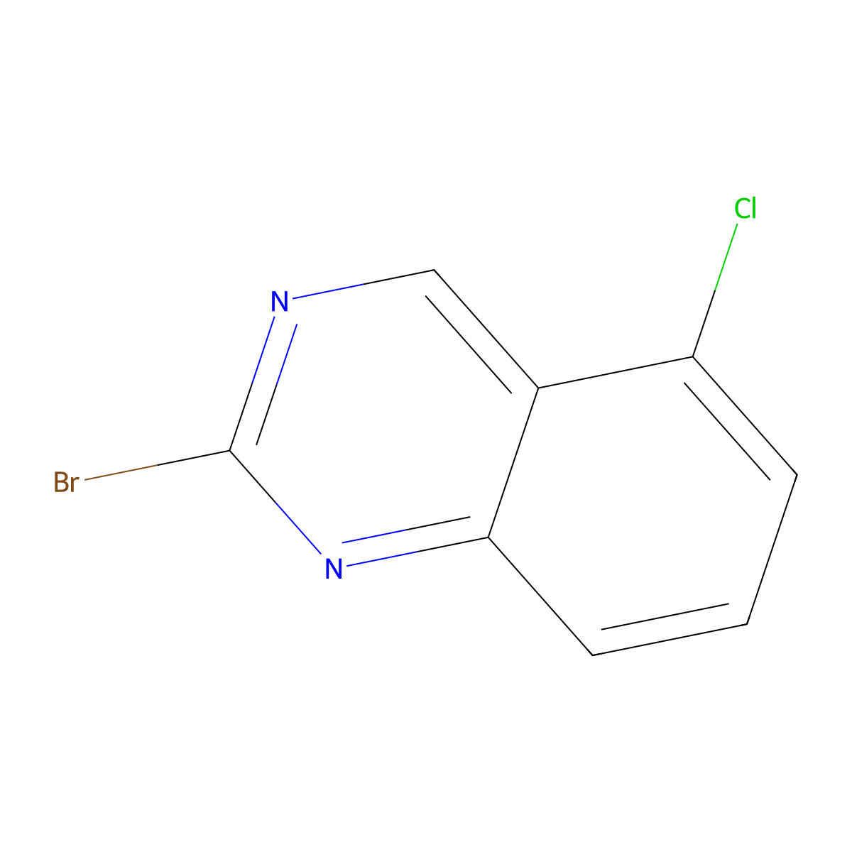 2-Bromo-5-chloroquinazoline molecular structure, CAS 1823381-69-6