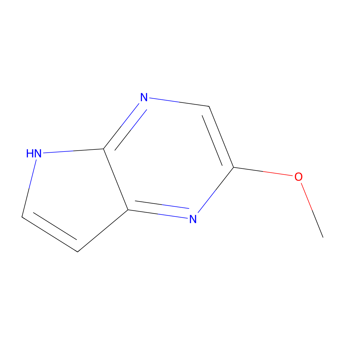 2-Methoxy-5h-pyrrolo[2,3-b]pyrazine molecular structure, CAS 1823381-89-0