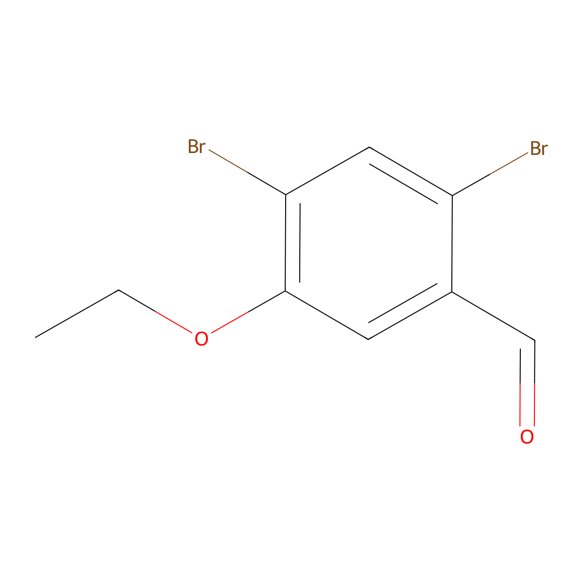 2,4-Dibromo-5-ethoxy benzaldehyde molecular structure, CAS 1823404-49-4