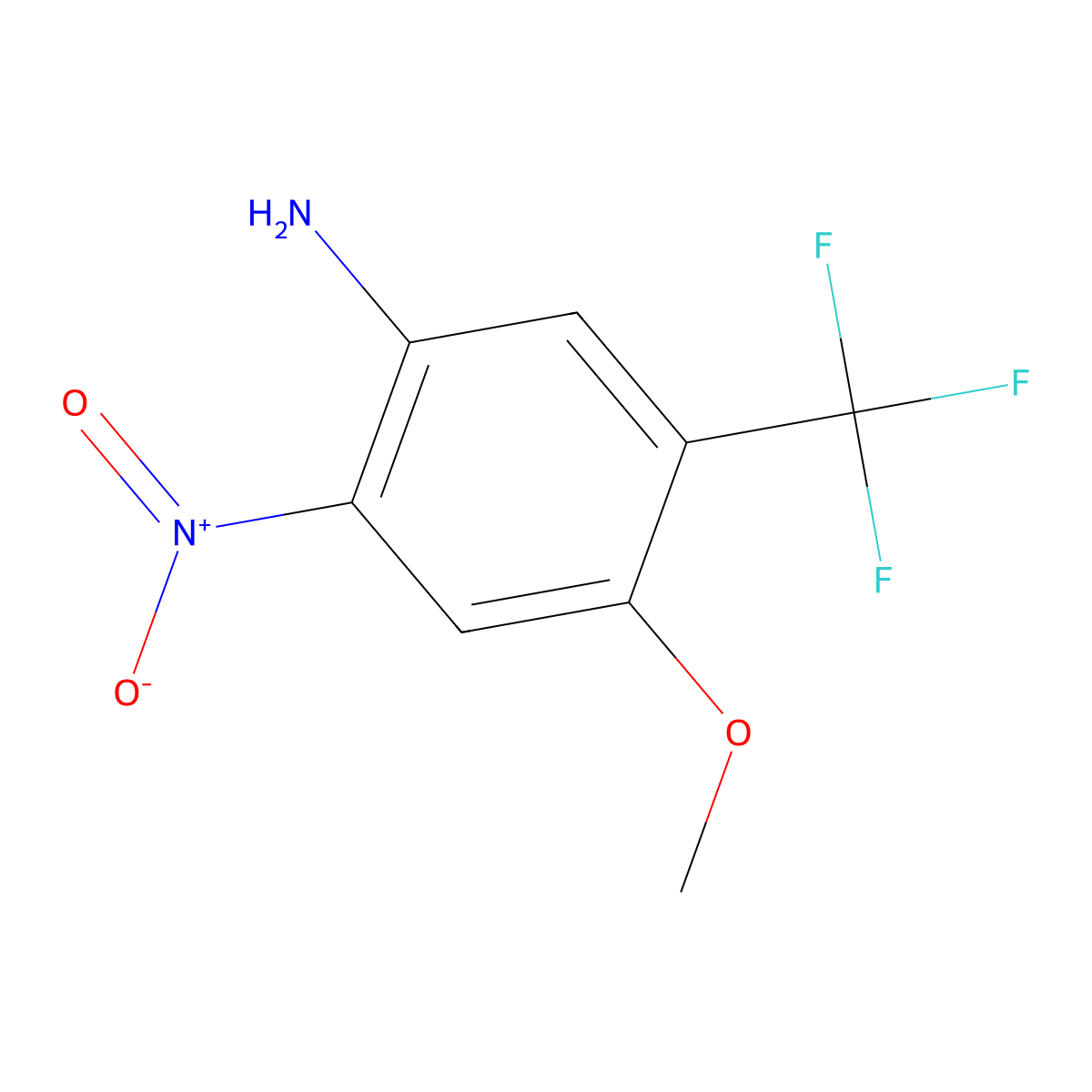 4-Methoxy-2-nitro-5-(trifluoromethyl)aniline molecular structure, CAS 1823409-56-8