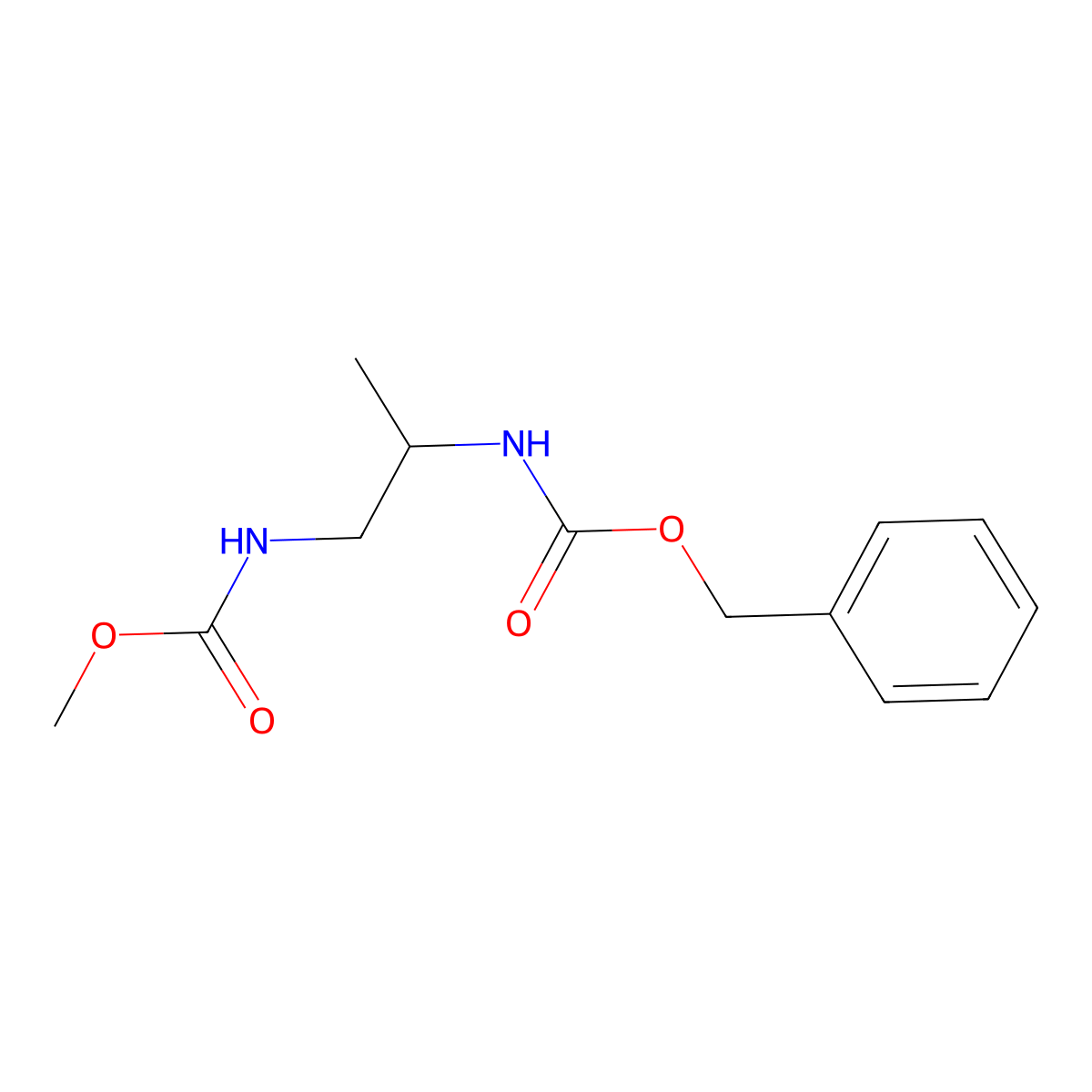 methyl N-(2-(((benzyloxy)carbonyl)amino)propyl)carbamate molecular structure, CAS 1823415-78-6