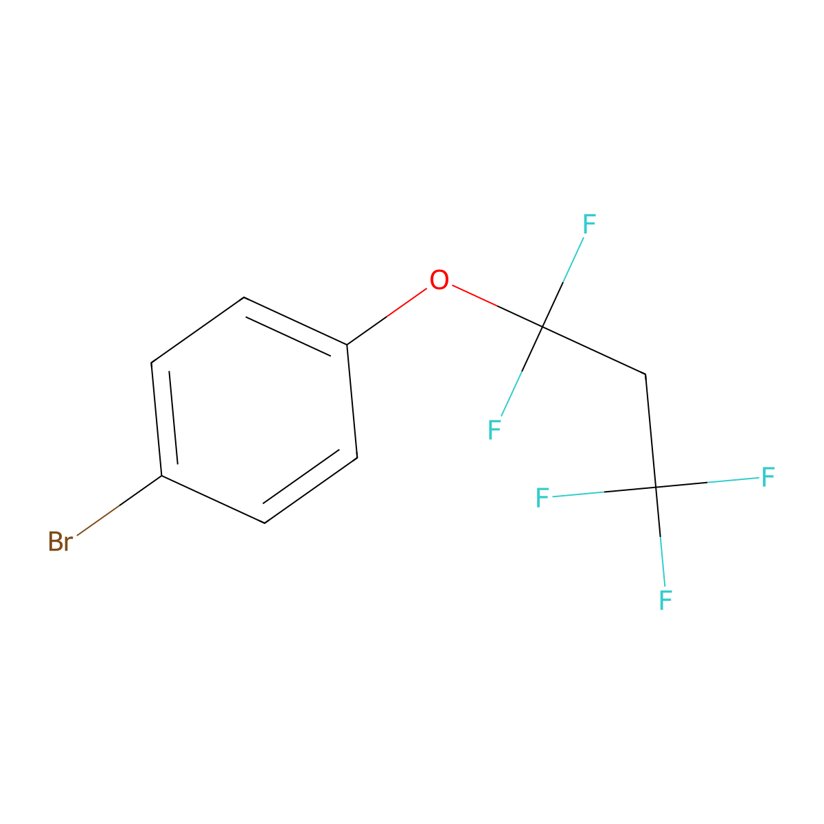 1-Bromo-4-(1,1,3,3,3-pentafluoropropoxy)benzene molecular structure, CAS 1823420-70-7