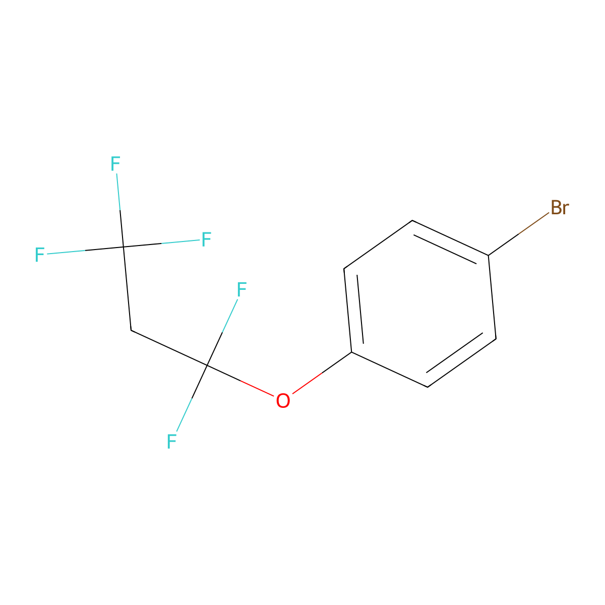 1-Bromo-4-(1,1,3,3,3-pentafluoropropoxy)benzene molecular structure, CAS 1823420-70-7