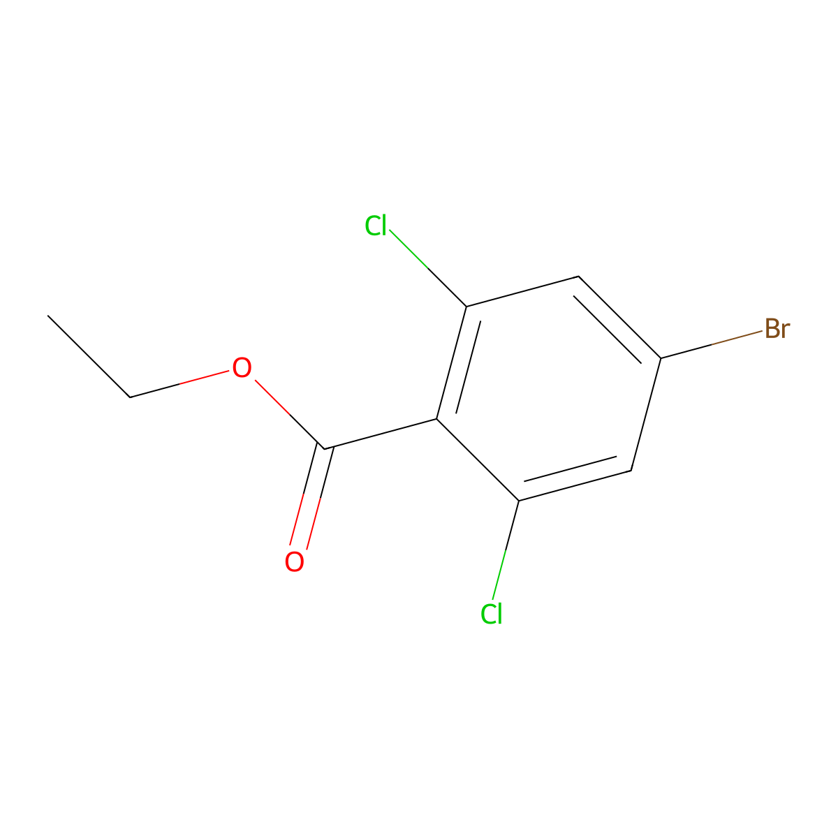 Ethyl 4-bromo-2,6-dichlorobenzoate molecular structure, CAS 1823421-10-8