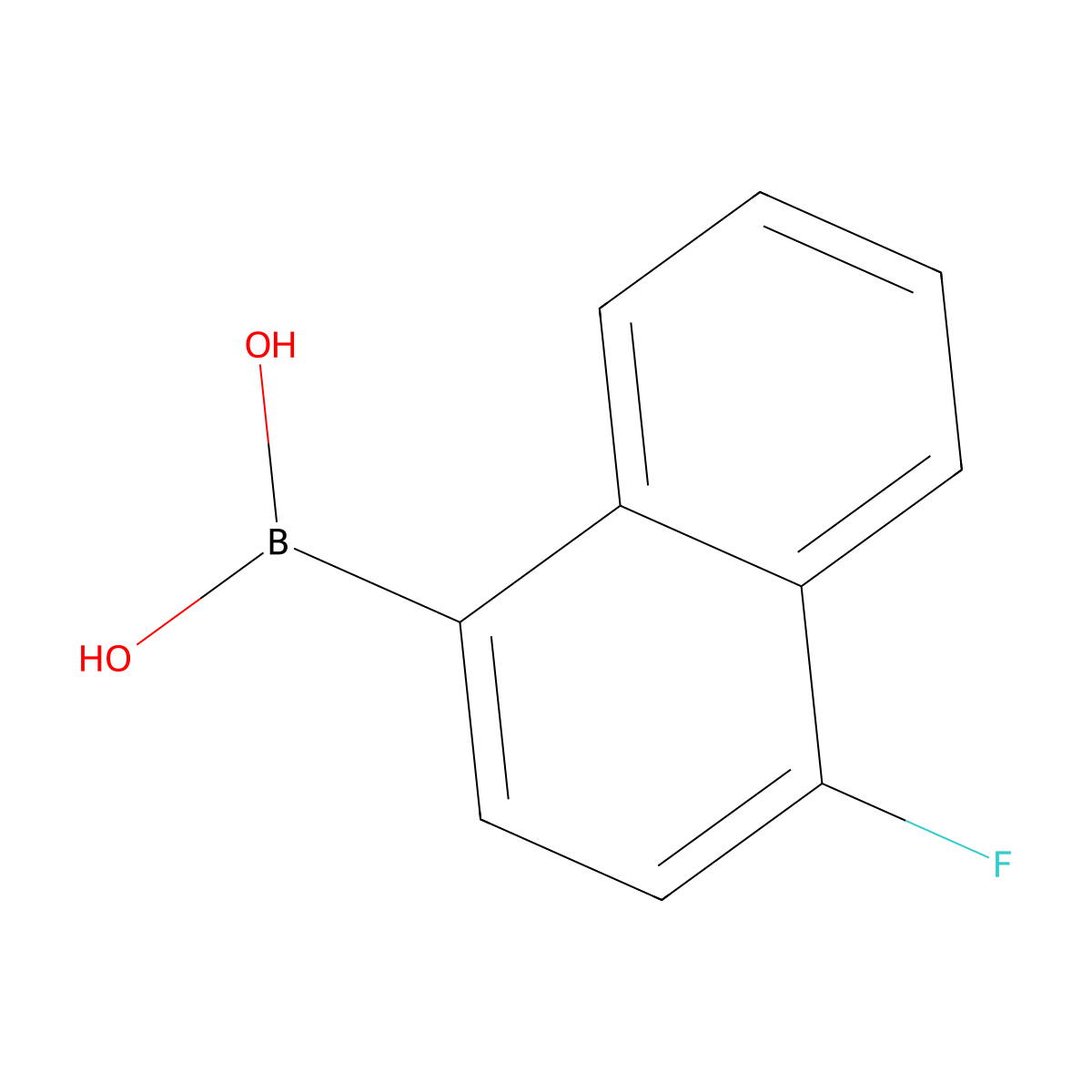 4-Fluoro-1-naphthaleneboronic Acid (contains varying amounts of Anhydride) molecular structure, CAS 182344-25-8