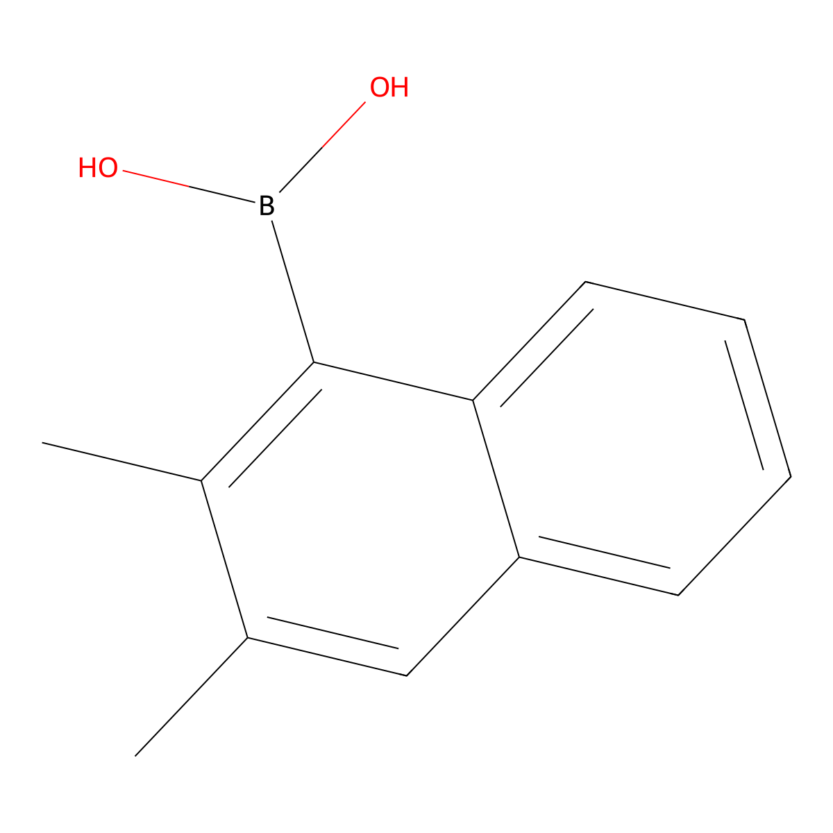 (2,3-Dimethylnaphthalen-1-yl)boronic acid molecular structure, CAS 182344-27-0