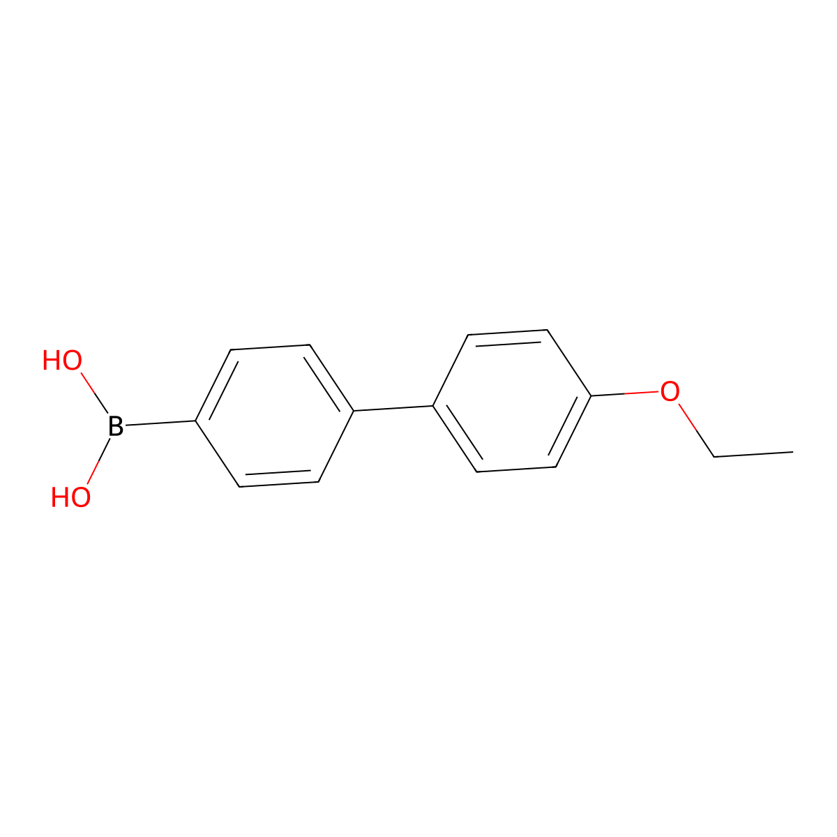 4-Ethoxybiphenyl-4'-boronic acid molecular structure, CAS 182344-29-2