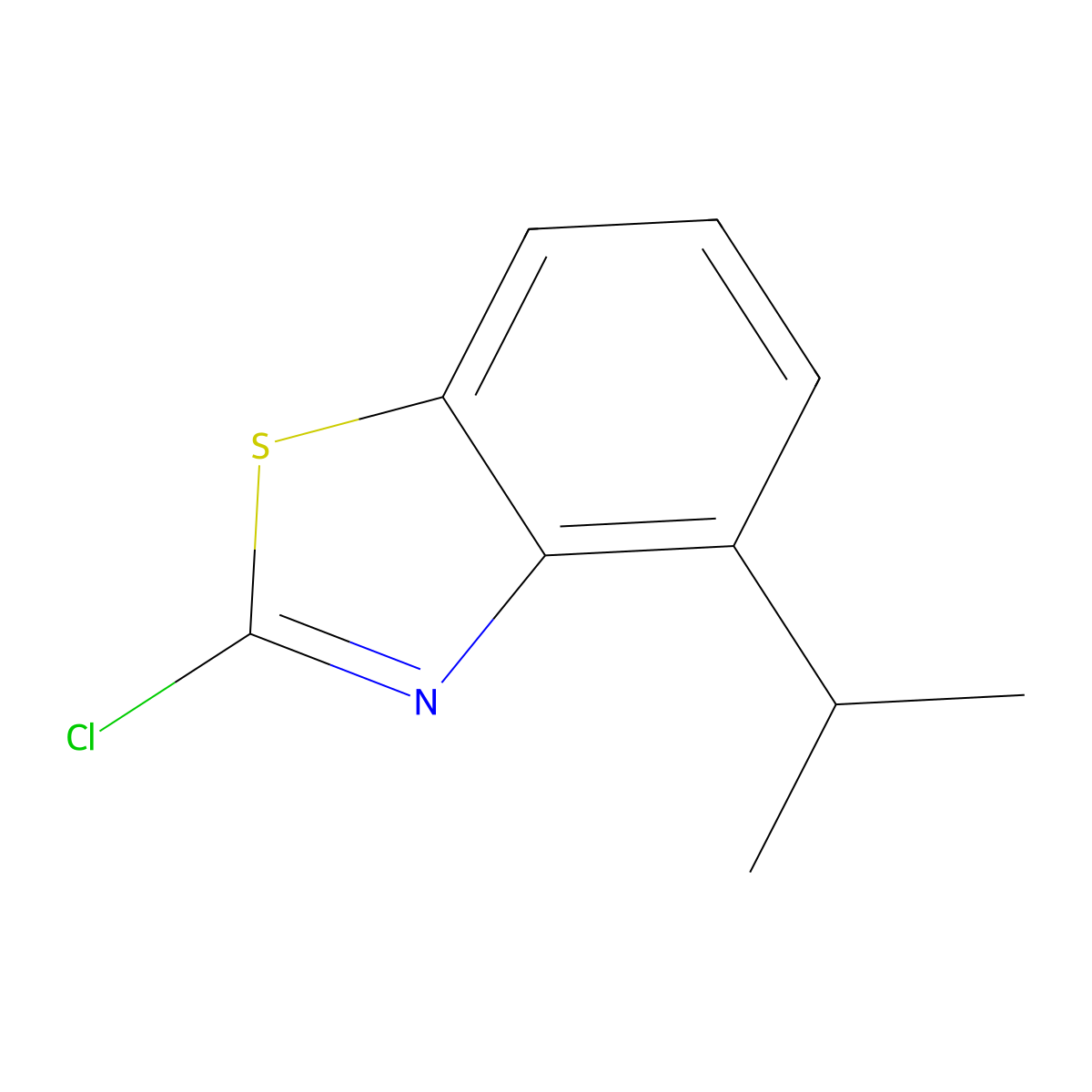 2-Chloro-4-isopropyl-1,3-benzothiazole molecular structure, CAS 182344-55-4