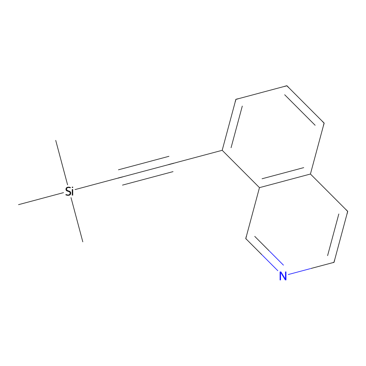 8-((Trimethylsilyl)ethynyl)isoquinoline molecular structure, CAS 1823440-48-7