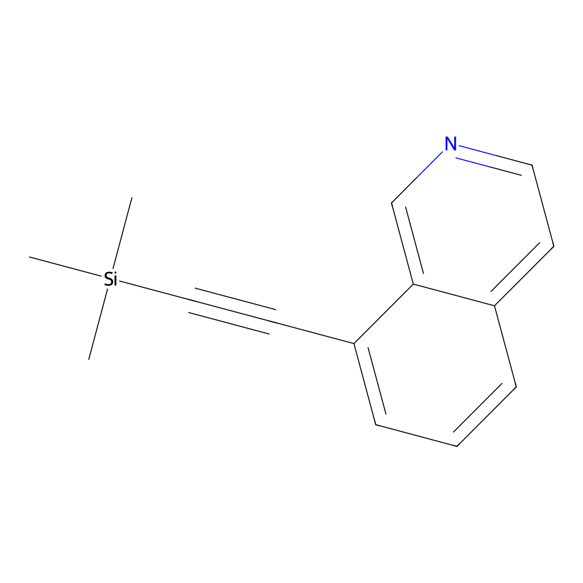 8-((Trimethylsilyl)ethynyl)isoquinoline molecular structure, CAS 1823440-48-7