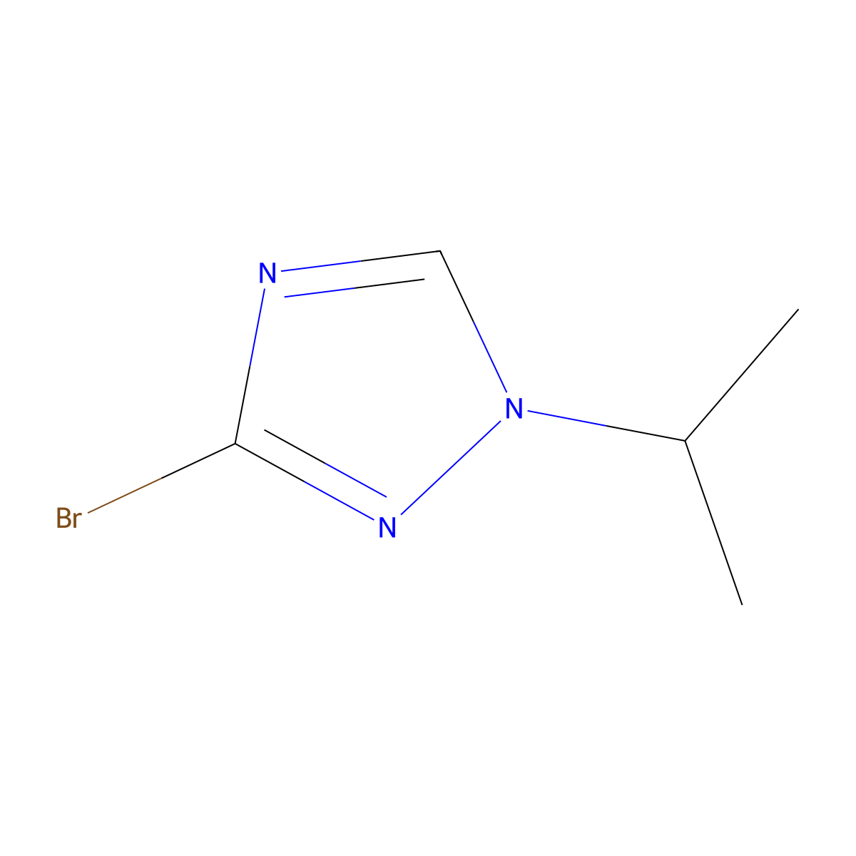 3-bromo-1-(propan-2-yl)-1H-1,2,4-triazole molecular structure, CAS 1823441-99-1