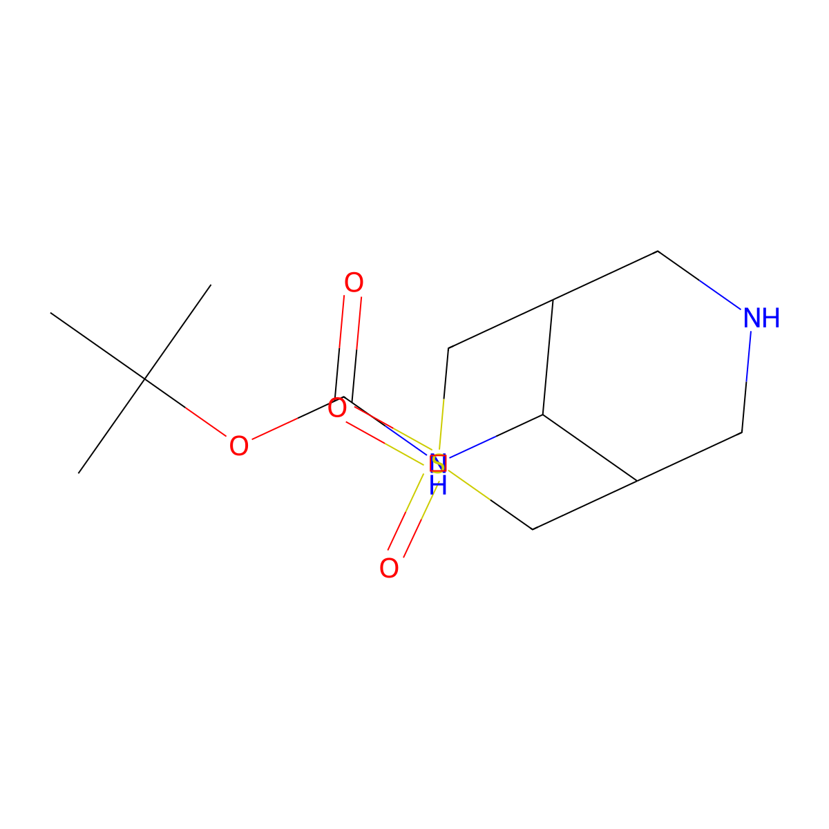 tert-Butyl N-{3,3-dioxo-3lambda6-thia-7-azabicyclo[3.3.1]nonan-9-yl}carbamate molecular structure, CAS 1823446-81-6