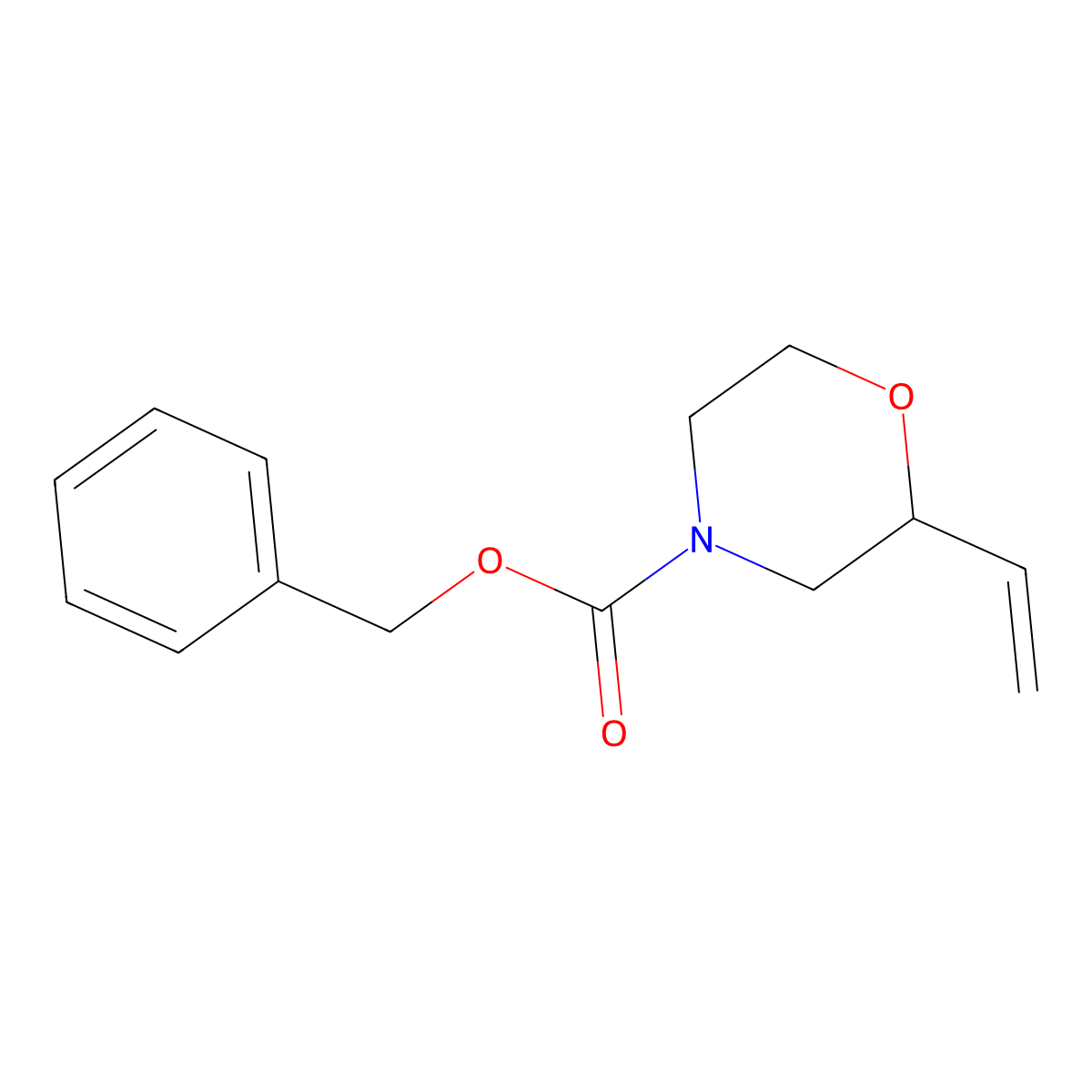 Benzyl 2-ethenylmorpholine-4-carboxylate molecular structure, CAS 1823458-35-0