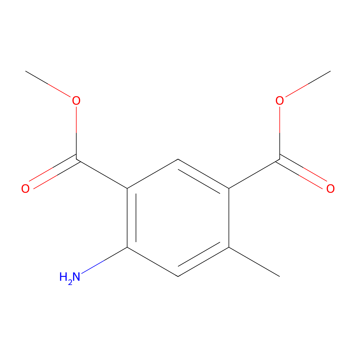 1,3-Dimethyl4-amino-6-methylbenzene-1,3-dicarboxylate molecular structure, CAS 1823461-84-2