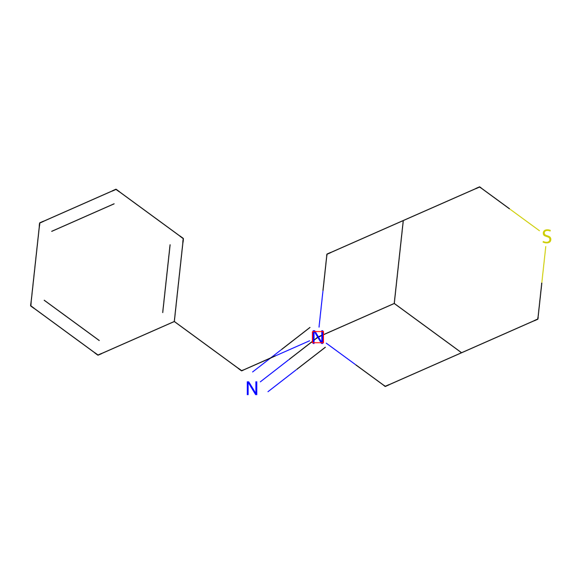 7-Benzyl-3-thia-7-azabicyclo[3.3.1]nonane-9-carbonitrile molecular structure, CAS 1823470-12-7