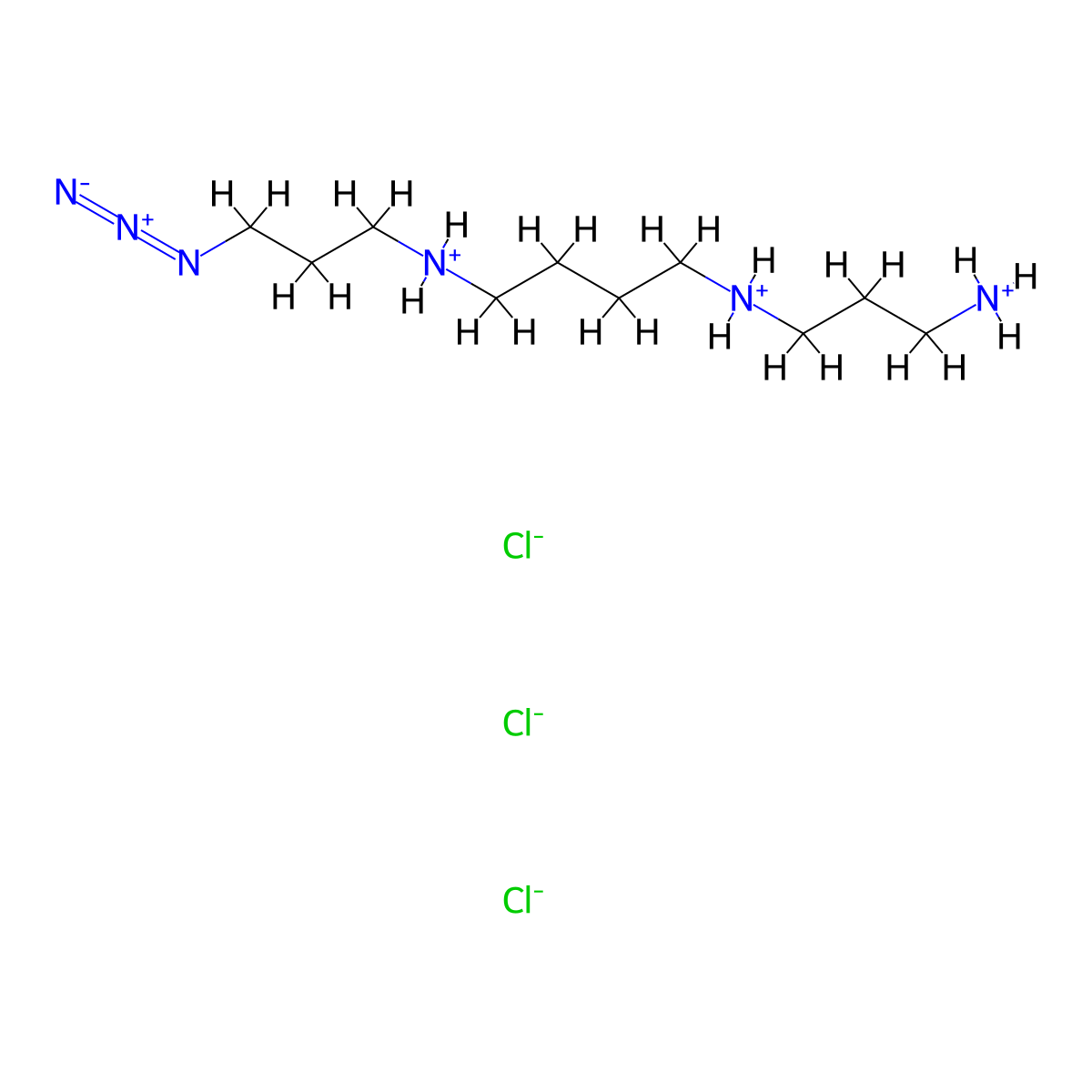 N1-Azido-spermine.3HCl molecular structure, CAS 1823475-98-4