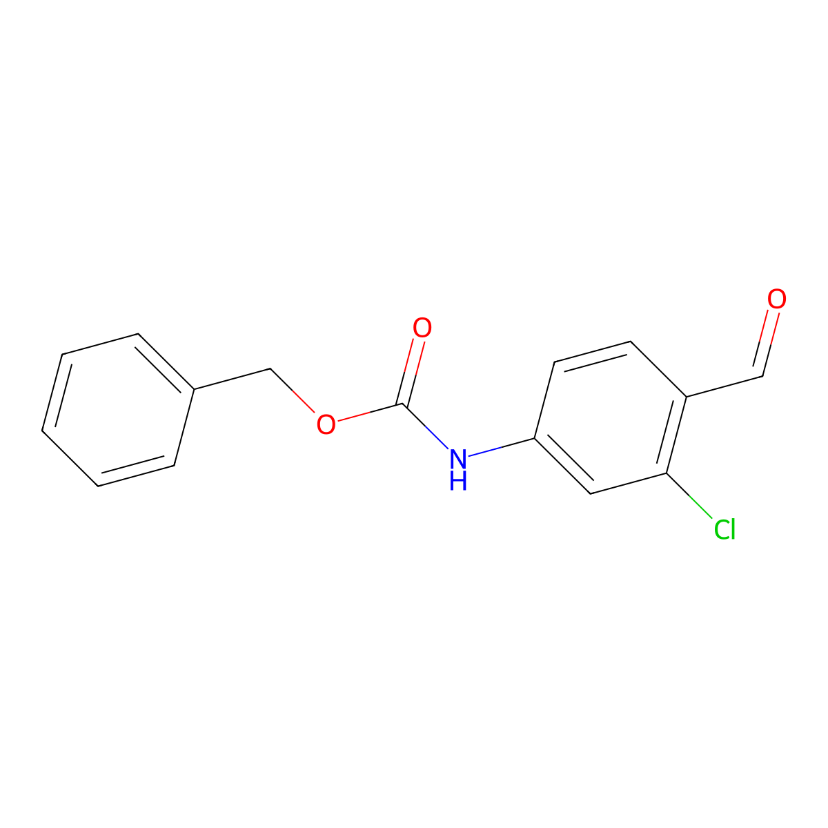 benzyl N-(3-chloro-4-formylphenyl)carbamate molecular structure, CAS 1823478-08-5