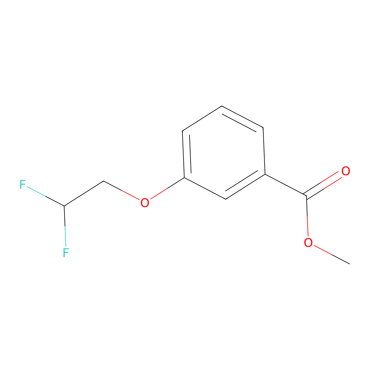 Methyl 3-(2,2-difluoroethoxy)benzoate molecular structure, CAS 1823493-69-1