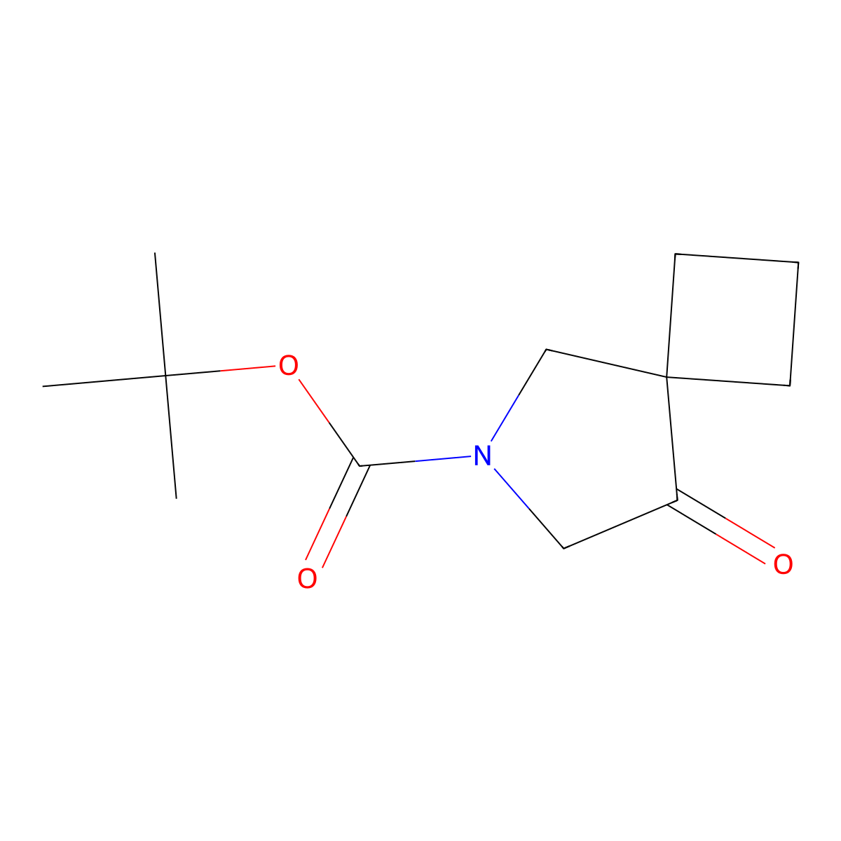 Tert-butyl 8-oxo-6-azaspiro(3.4)octane-6-carboxylate molecular structure, CAS 1823493-77-1